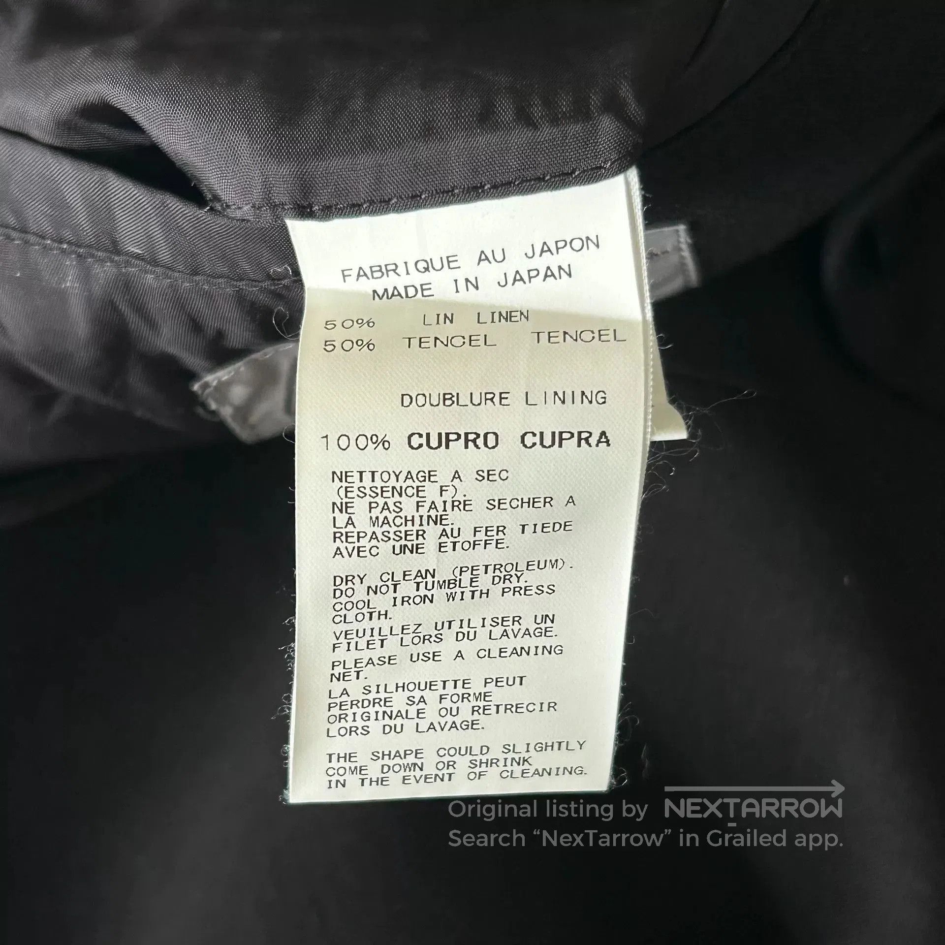 Yohji Yamamoto Yohji Yamamoto Black Uncollared Jacket. Size US M / EU 48-50 / 2 - 7 Thumbnail