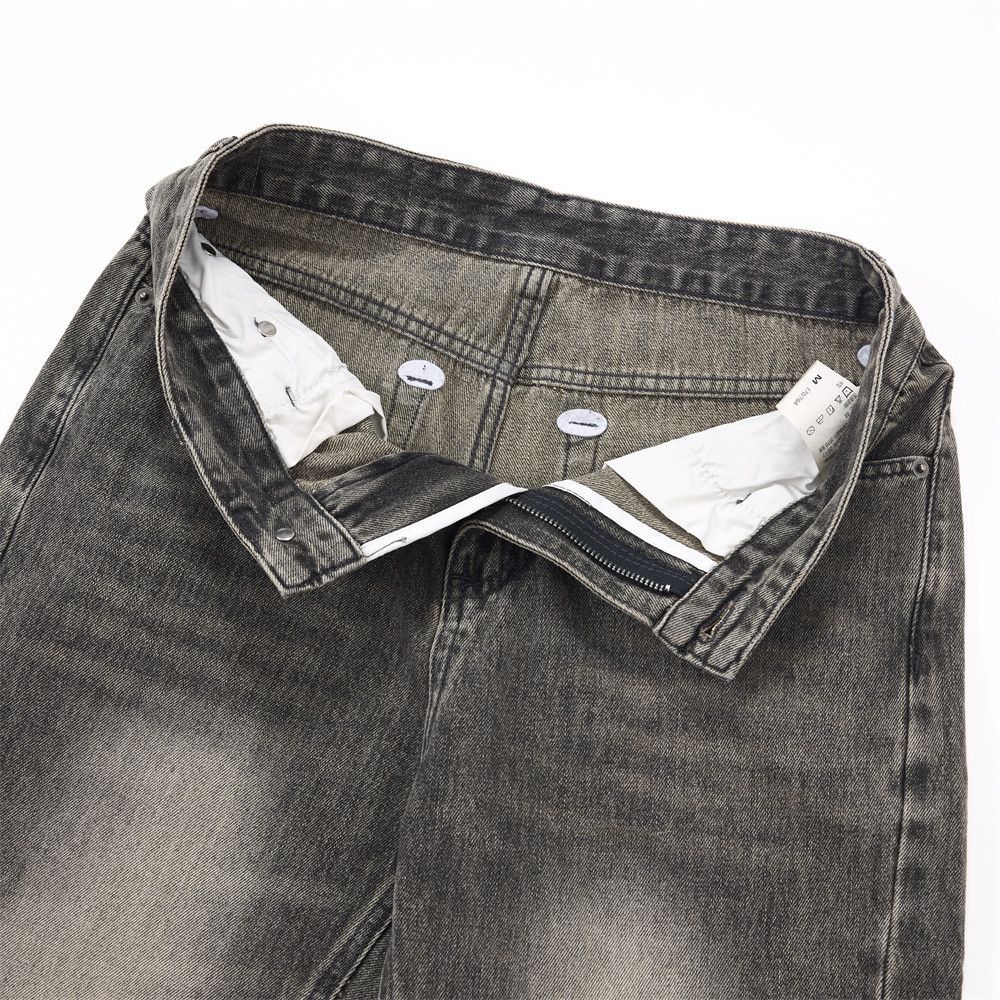 Vintage Men's American retro versatile casual washed jeans Size US 32 / EU 48 - 3 Thumbnail