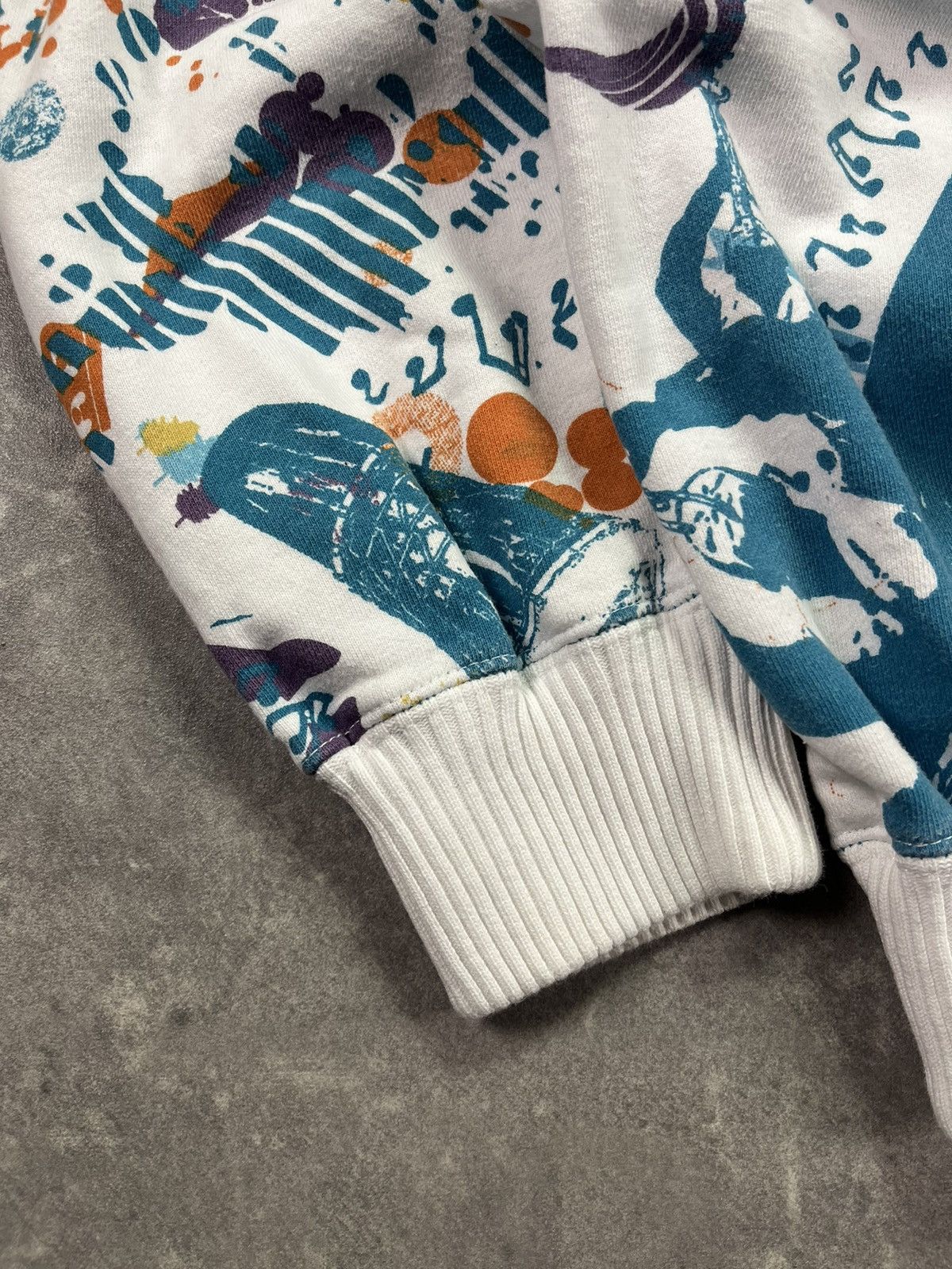 Live Mechanics 00s Live Mechanics AOP Printed Baggy Zip Hoodie XL Rare Size US XL / EU 56 / 4 - 4 Thumbnail