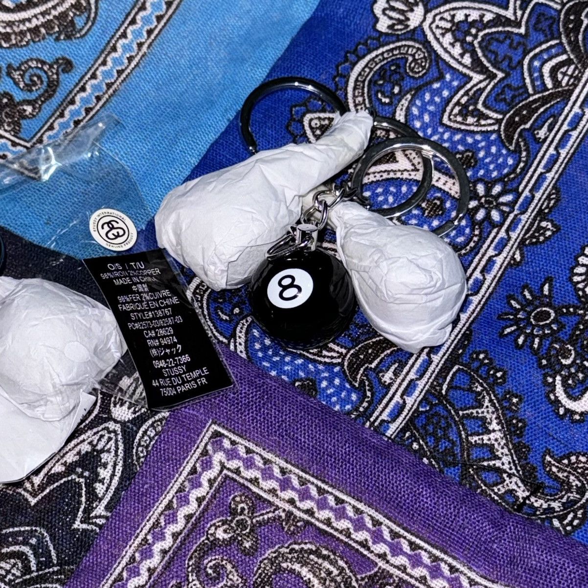 Stussy Key chain stussy 8 ball Size ONE SIZE - 2 Thumbnail