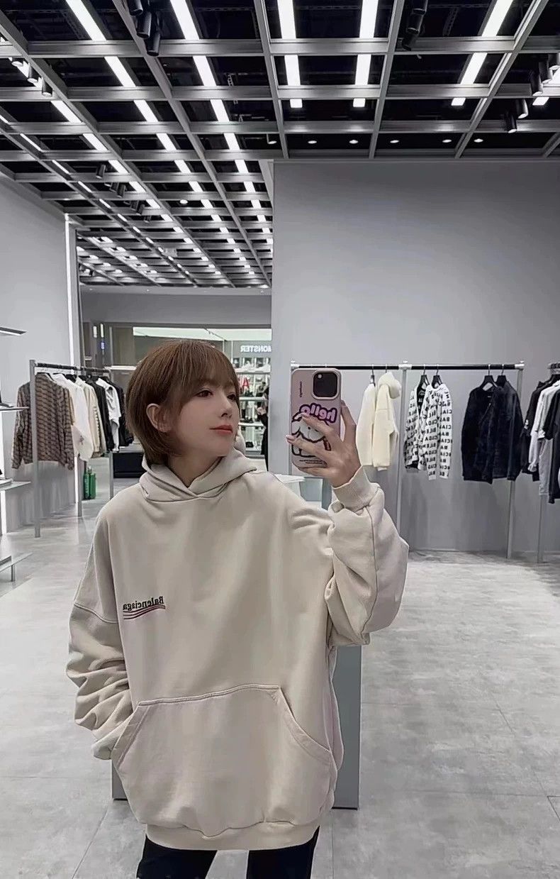 Balenciaga Balenciaga Pink hooded sweater Size US S / EU 44-46 / 1 - 6 Thumbnail