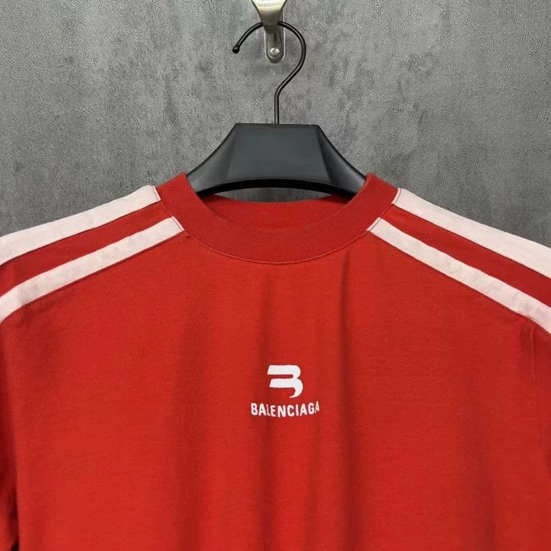 Balenciaga Balenciaga Embroidered Logo Skinny Stretch Short Sleeves Size US S / EU 44-46 / 1 - 2 Thumbnail