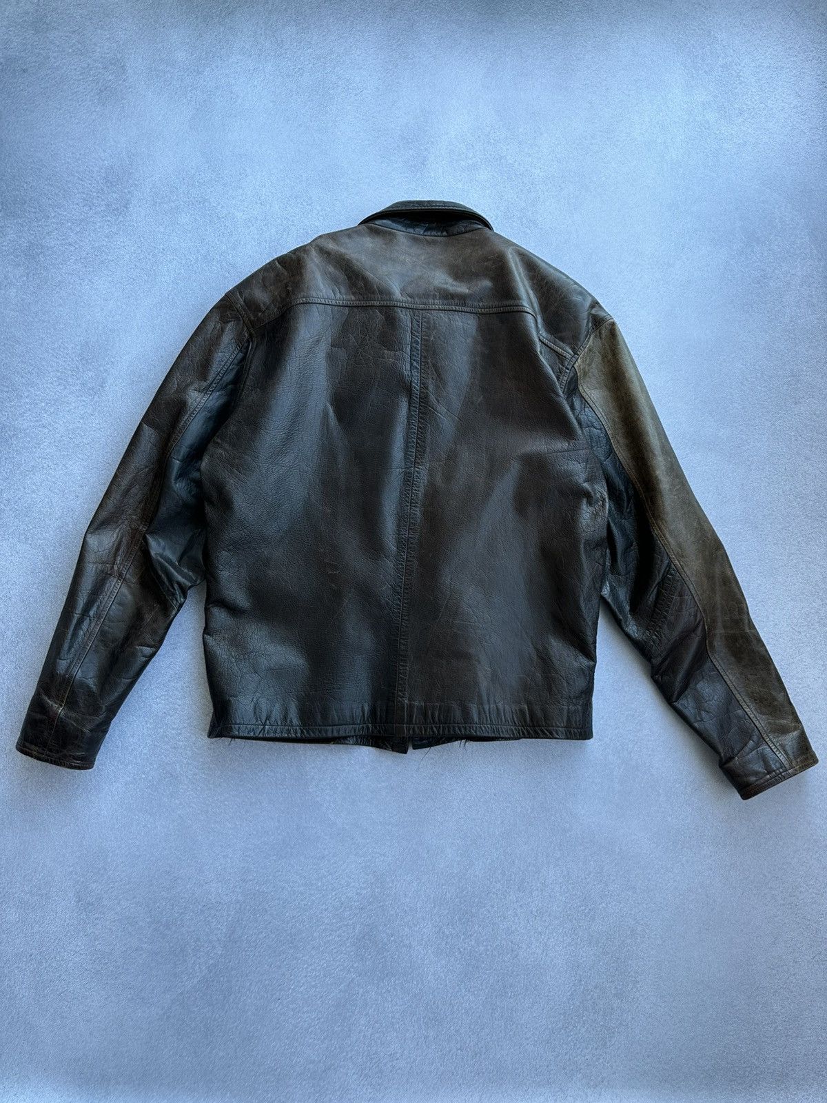 Vintage Vintage John Michael Men’s Moto Leather Jacket USA Size US L / EU 52-54 / 3 - 10 Thumbnail
