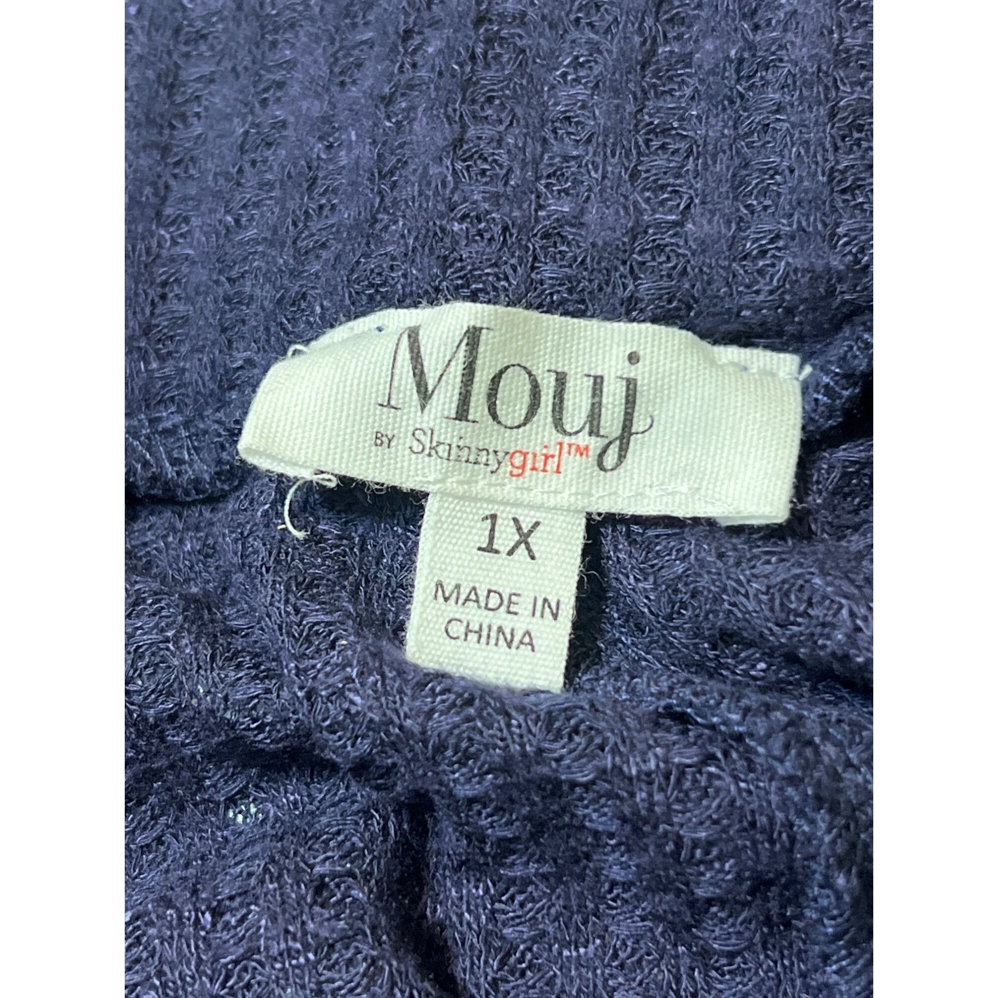 Other Mouj By Skinnygirl Womens Lounge Pants Navy Blue Drawstring Size 40" / US 18 - 4 Thumbnail