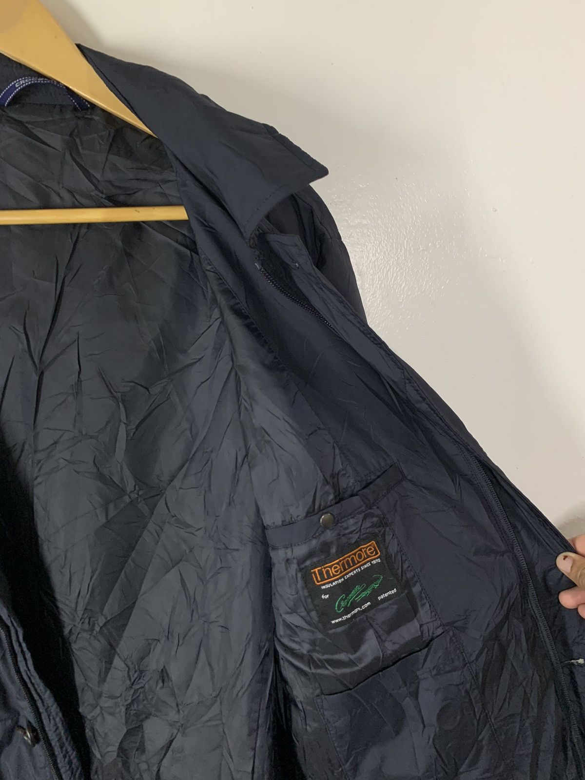 Vintage Crocodile Long Quilted Jacket