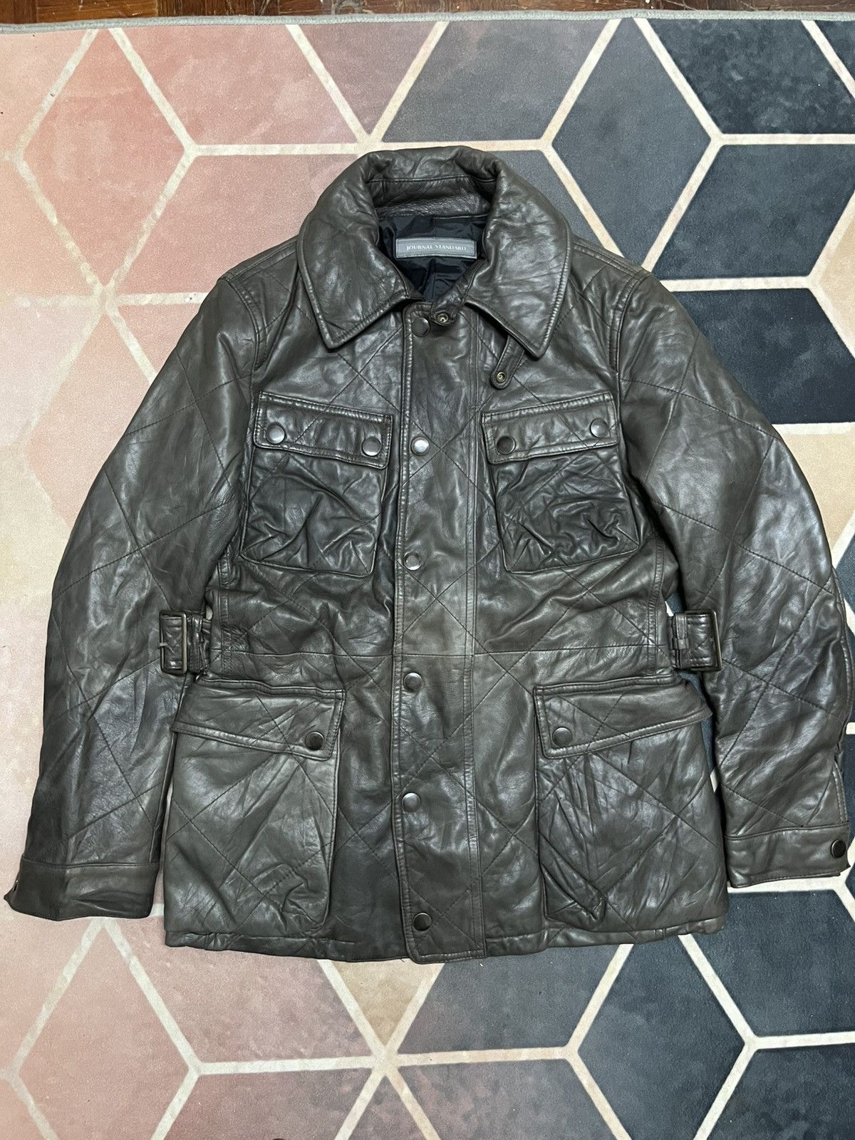 Journal Standard 💥MEGA RARE💥JOURNAL STANDARD COWSKIN MULTIPOCKETED BIKERS Size US M / EU 48-50 / 2 - 3 Thumbnail