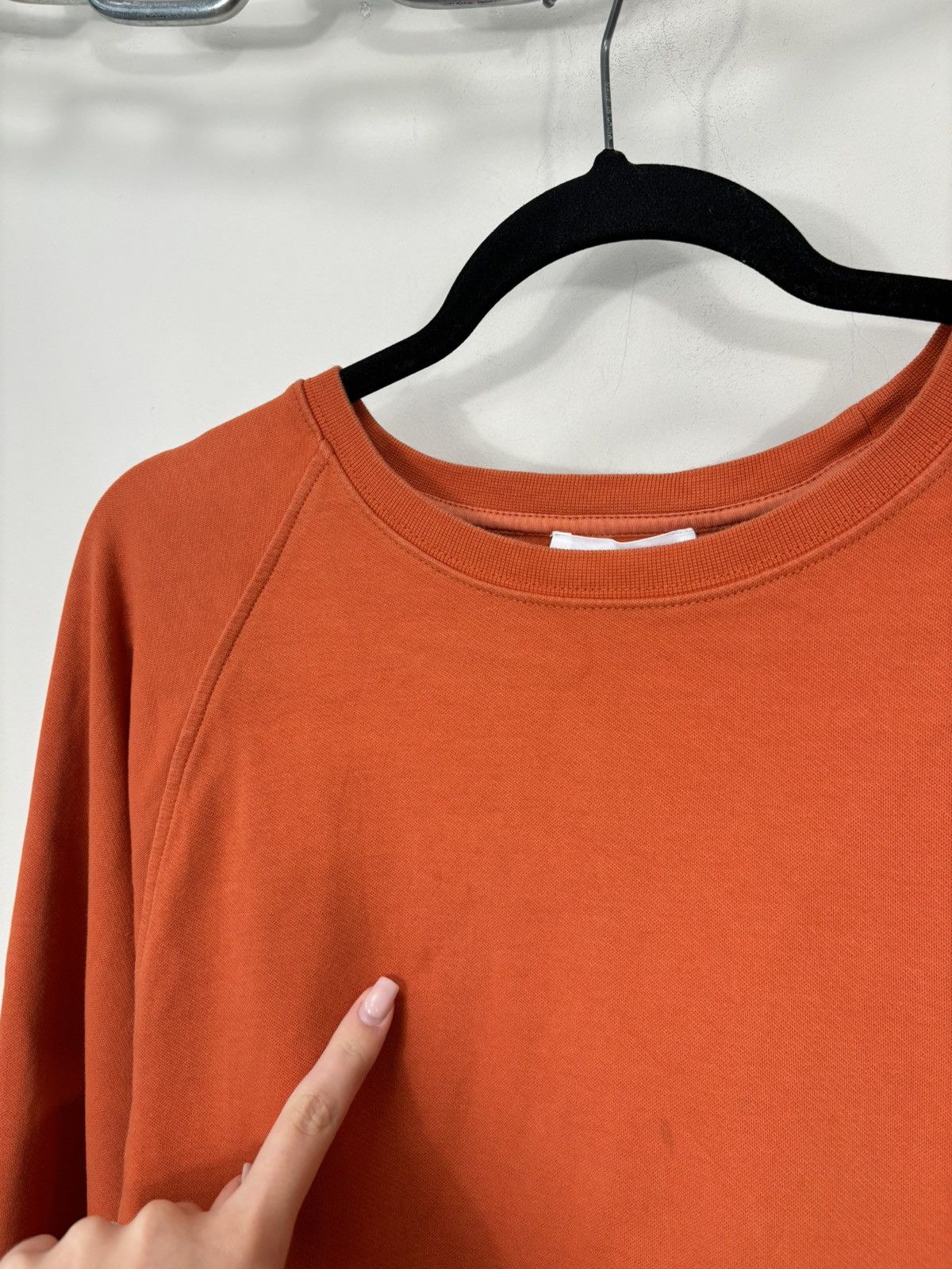 Norse Projects Norse Projects Men’s Vorm Summer Interlock Orange Sweatshirt Size US XL / EU 56 / 4 - 3 Thumbnail