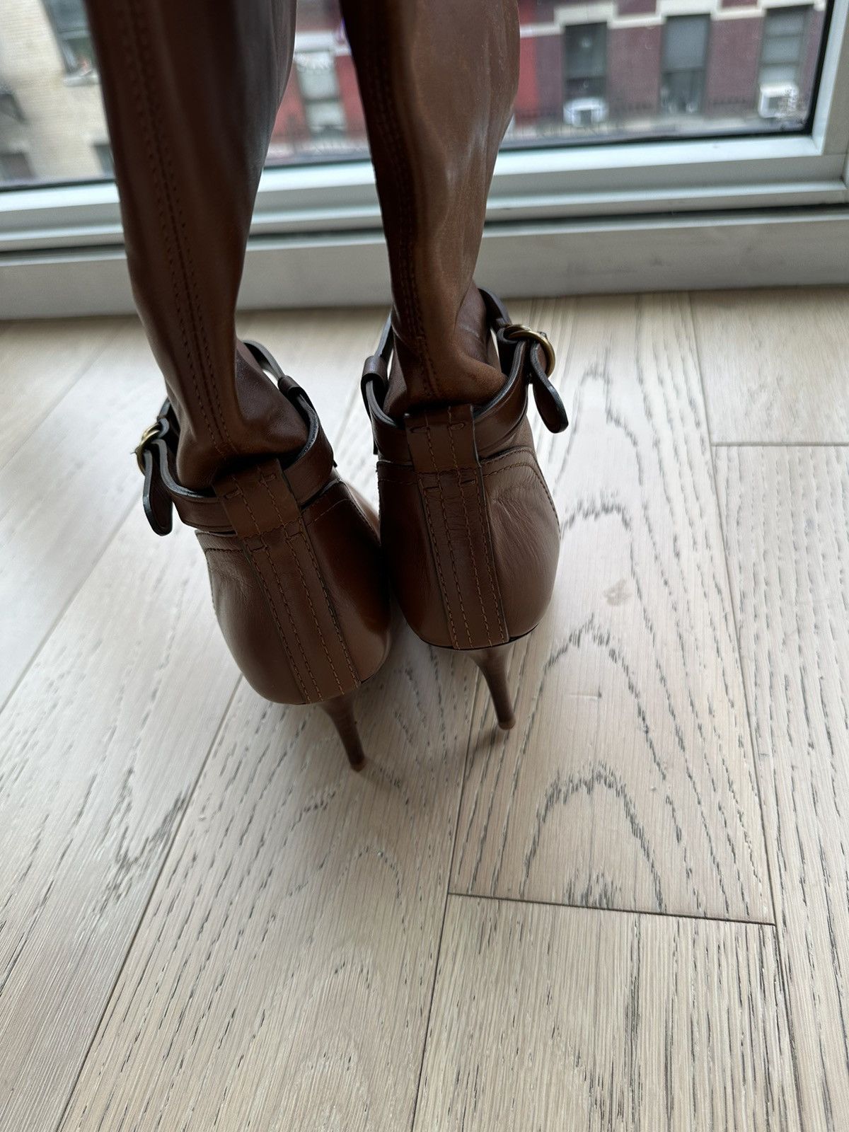 Polo Ralph Lauren Ralph Lauren Brown Leather Boots Size US 8.5 / IT 38.5 - 7 Thumbnail