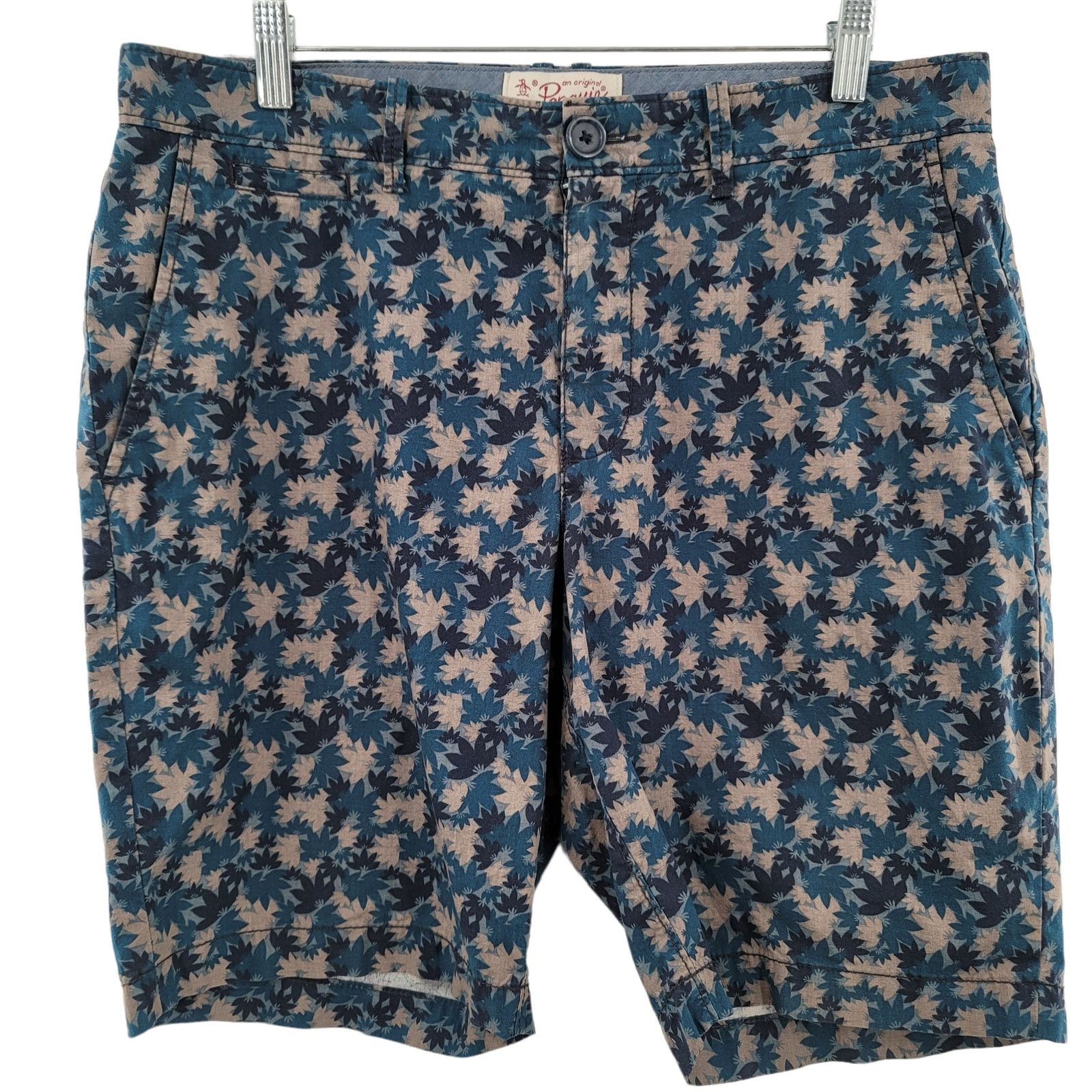 Original Penguin Original Penguin Men's Casual Shorts Size 32 Leaf pattern Size US 32 / EU 48 - 1 Thumbnail