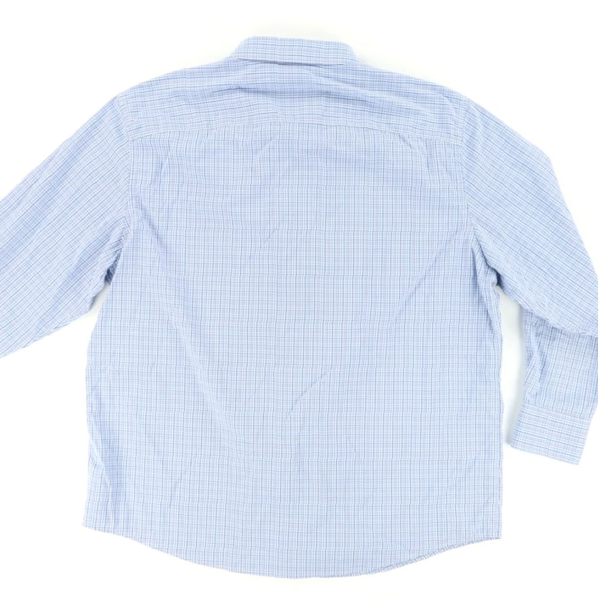 UNTUCKit Untuckit Pascal Performance Gingham Button Up Shirt Blue Men's 2XL Size US XXL / EU 58 / 5 - 4 Thumbnail
