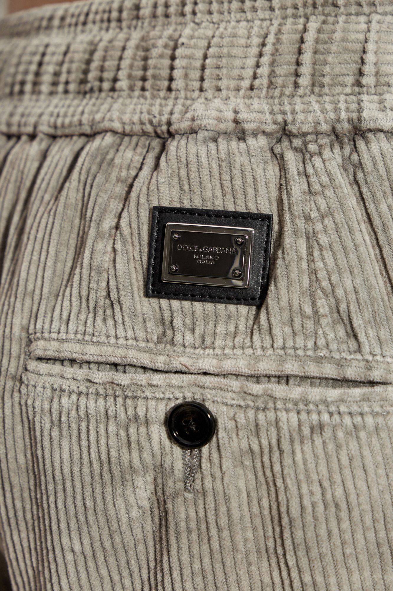Dolce & Gabbana o1s22i1n0225 Corduroy Drawstring Pant in Grey Size US 34 / EU 50 - 5 Thumbnail