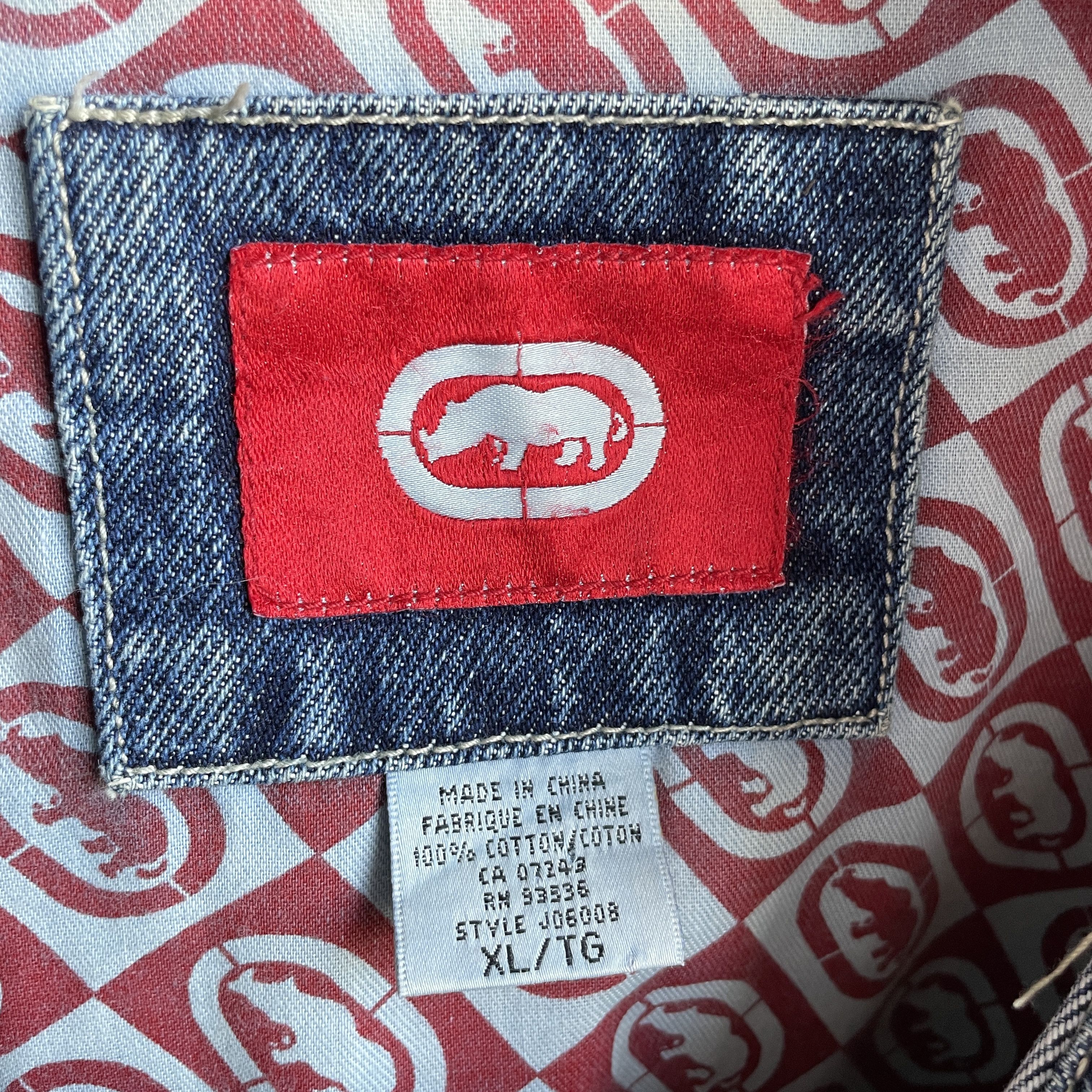 Ecko Unltd. Ecko Unltd Vintage Y2K 00's Denim Trucker Jacket Size XL Size US XL / EU 56 / 4 - 6 Thumbnail