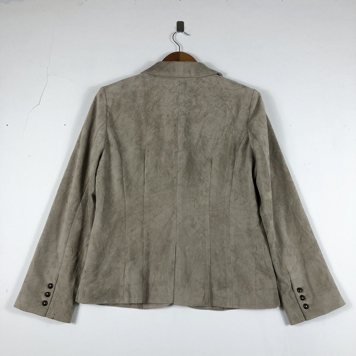 Longchamp LONGCHAMP Suede Blazer Jacket Size US L / EU 52-54 / 3 - 10 Thumbnail