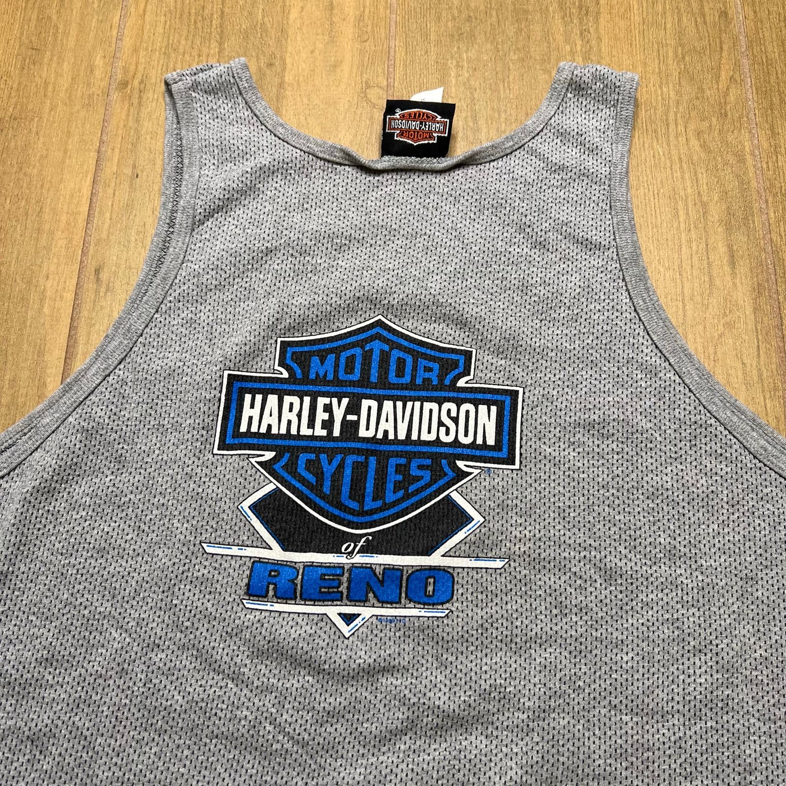 Harley Davidson Vintage 90s Harley Davidson Tank Top Sz XL Reno USA Size US XL / EU 56 / 4 - 11 Thumbnail