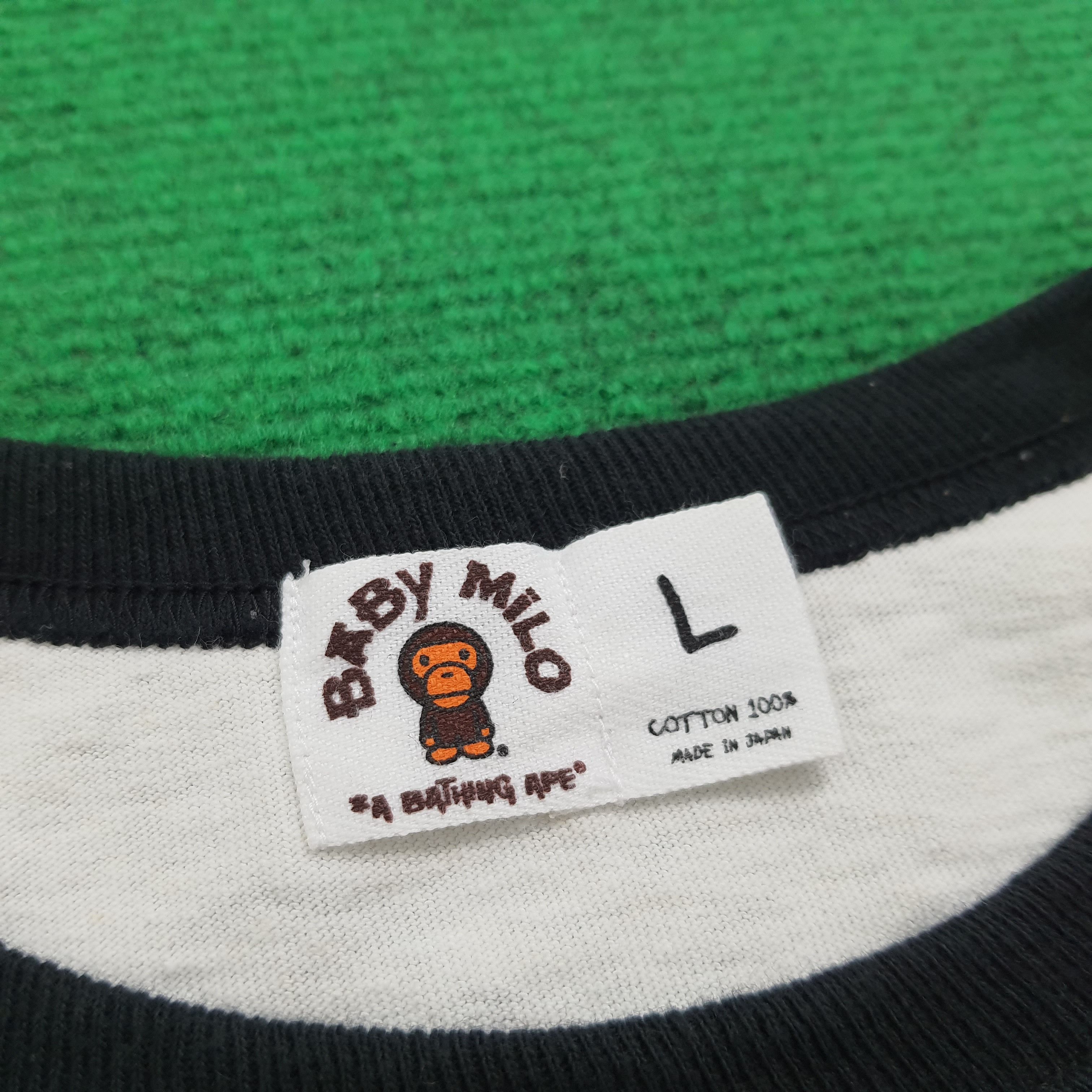 Bape x Kaws Baby Milo Ringer L/S Tee