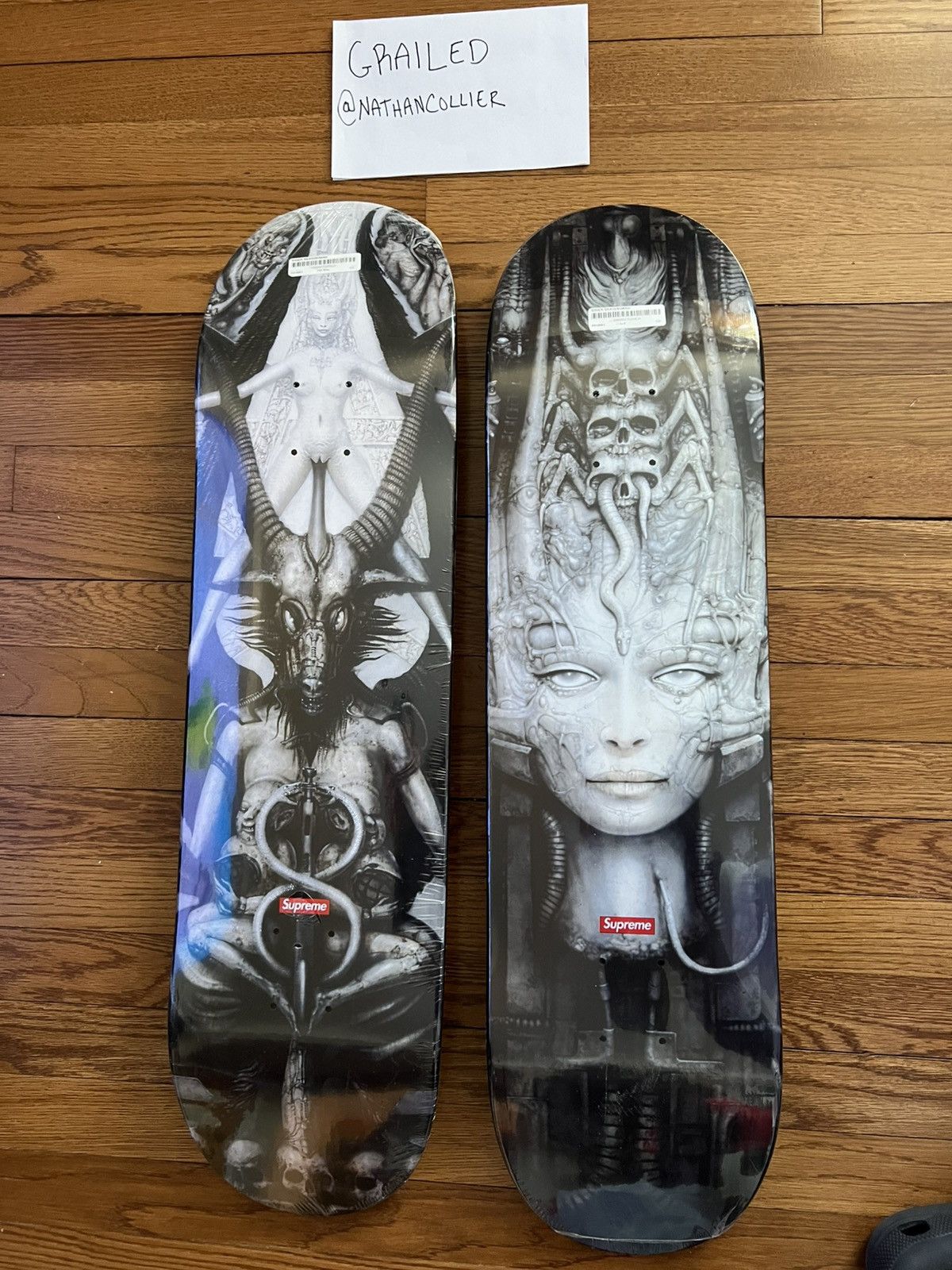 Supreme Supreme H.R. Giger Skateboard Deck Set of 3 Alien 2014