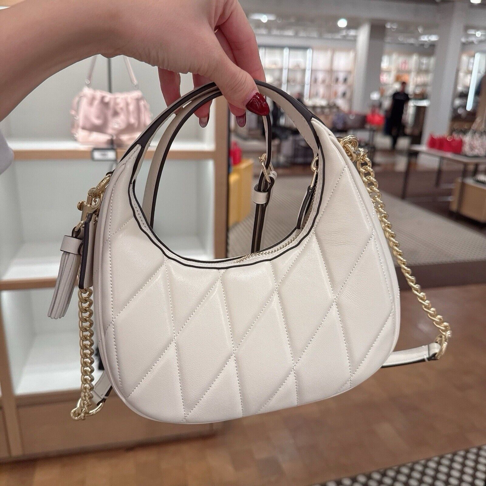 Coach NWT COACH Carmen Mini Crossbody Bag CY710 Gold/Chalk Size ONE SIZE - 2 Thumbnail