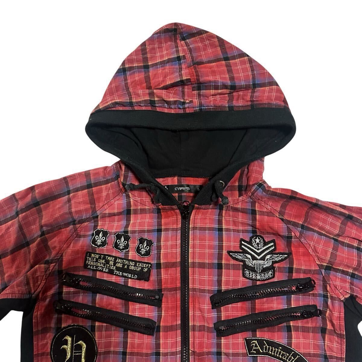 Japanese Brand Japanese Label y2K punk hooded plaid shirt Size US S / EU 44-46 / 1 - 2 Thumbnail