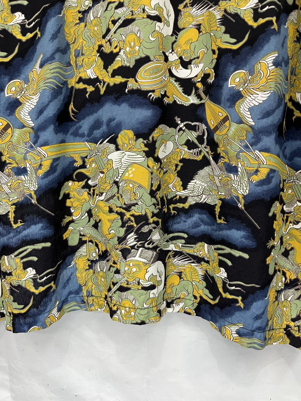 Pherrow's Vtg PHERROWS Art Demonic Full Print Tattoo Wear Rayon Shirt Size US M / EU 48-50 / 2 - 14 Thumbnail