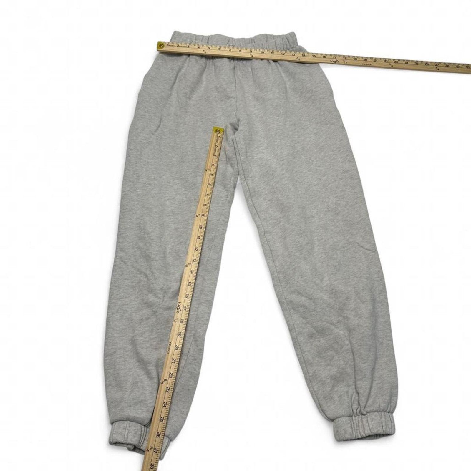 Brandy Melville Brandy Melville John Galt Grey Cuffed 100% Cotton One Size Size 27" / US 4 / IT 40 - 3 Thumbnail