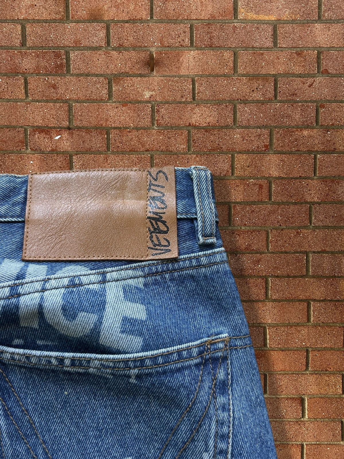 Vetements Vetements FW19 Error Code All Over Print Denim Size US 29 - 4 Thumbnail