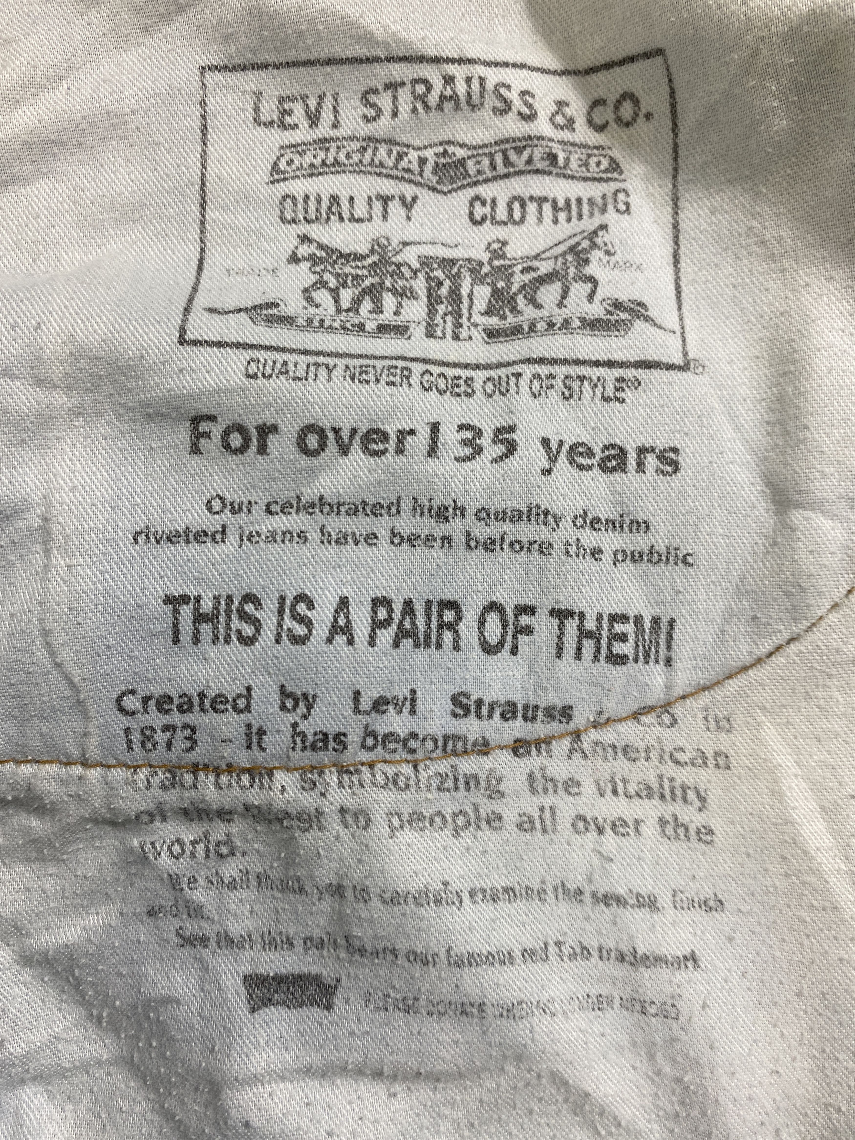 Japanese Brand Light Blue Vintage Levi's Jeans 38x31.5 Denim -JN1452 Size US 38 / EU 54 - 9 Thumbnail