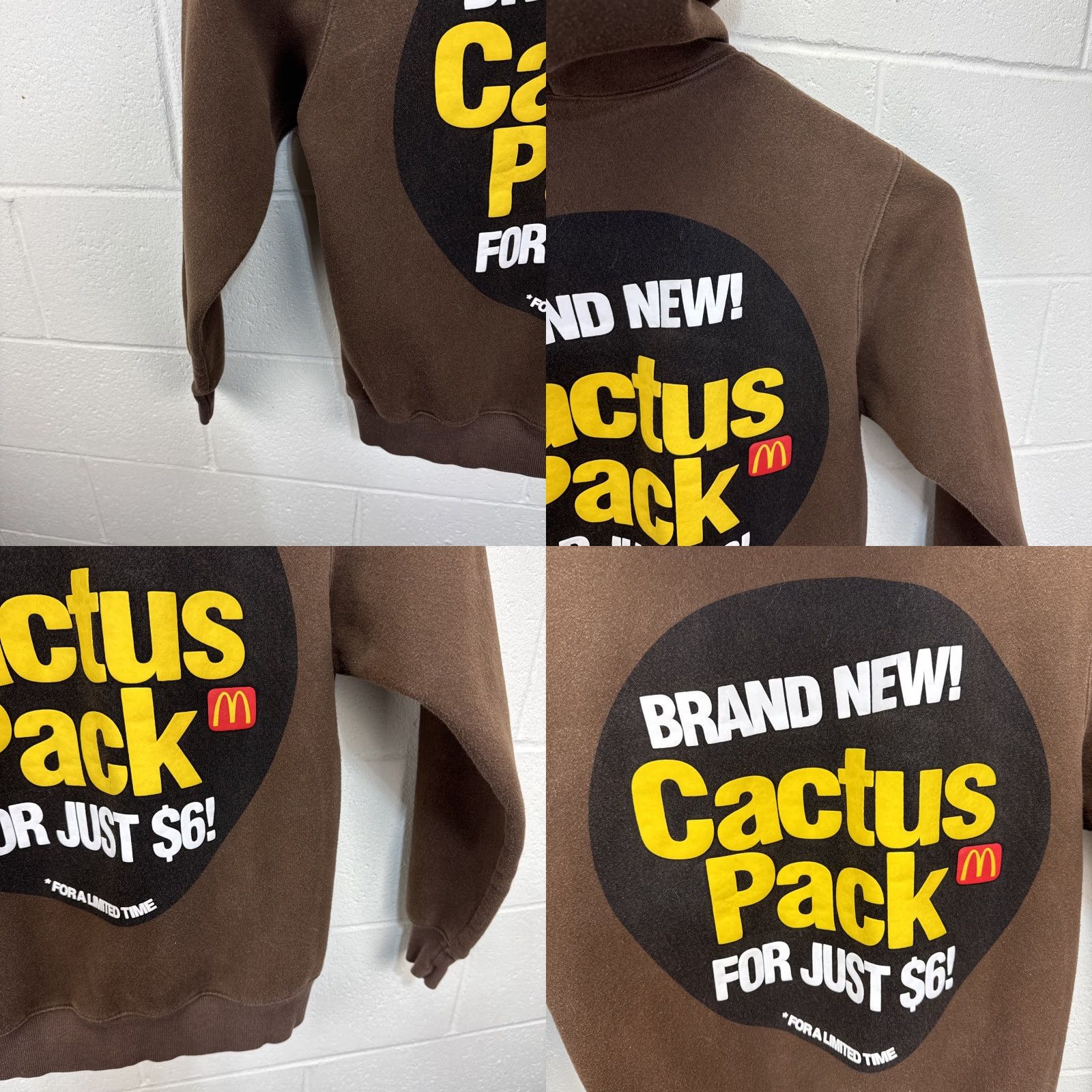 Vintage Cactus Jack by Travis Scott x McDonald’s Cactus Pack Sticker Hoodie Brown Large Size US L / EU 52-54 / 3 - 9 Thumbnail