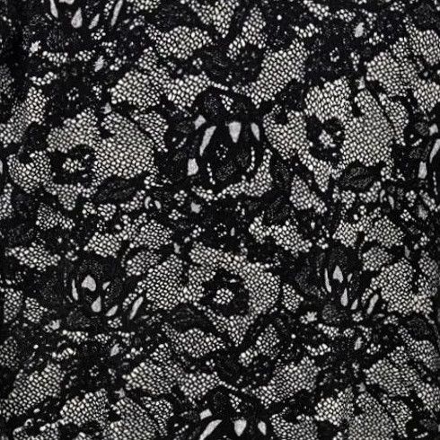 Vintage Cato Black Floral Lace Button Front Cardigan Scoop Neck Lightweight Knit Women S Small Pullover NWT Size S / US 4 / IT 40 - 3 Thumbnail