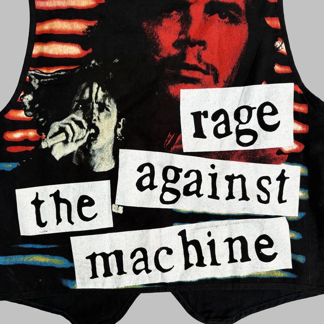 Band Tees Rage Against The Machine 1990 90s Vintage Band Tour Vest Size US L / EU 52-54 / 3 - 4 Thumbnail