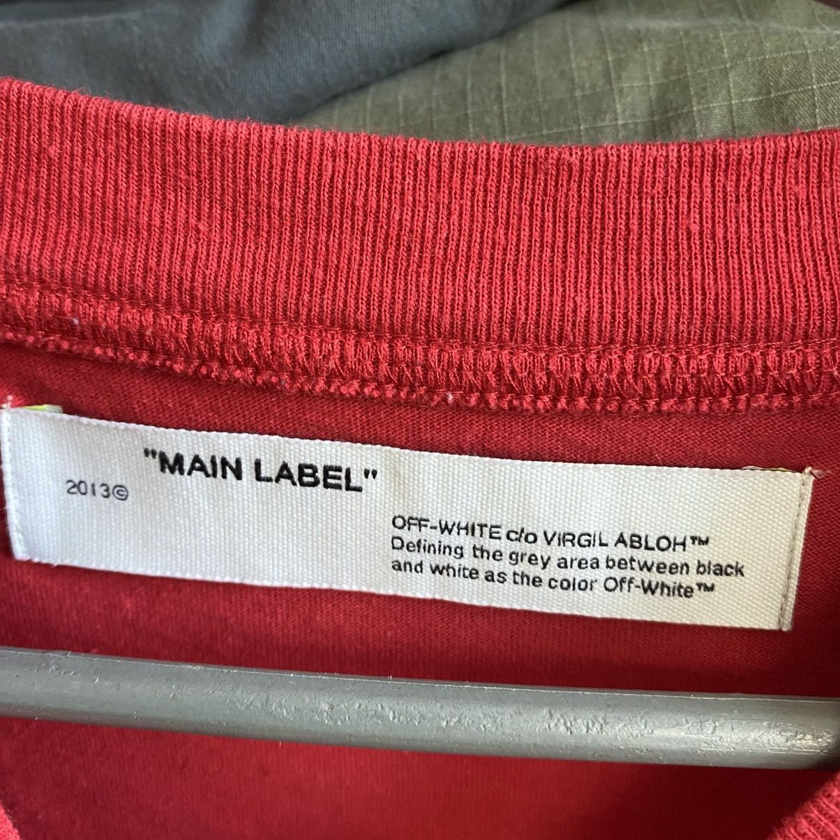 Off-White Luxury Off White big graphic logo y2k opium hype tee Size US S / EU 44-46 / 1 - 8 Thumbnail