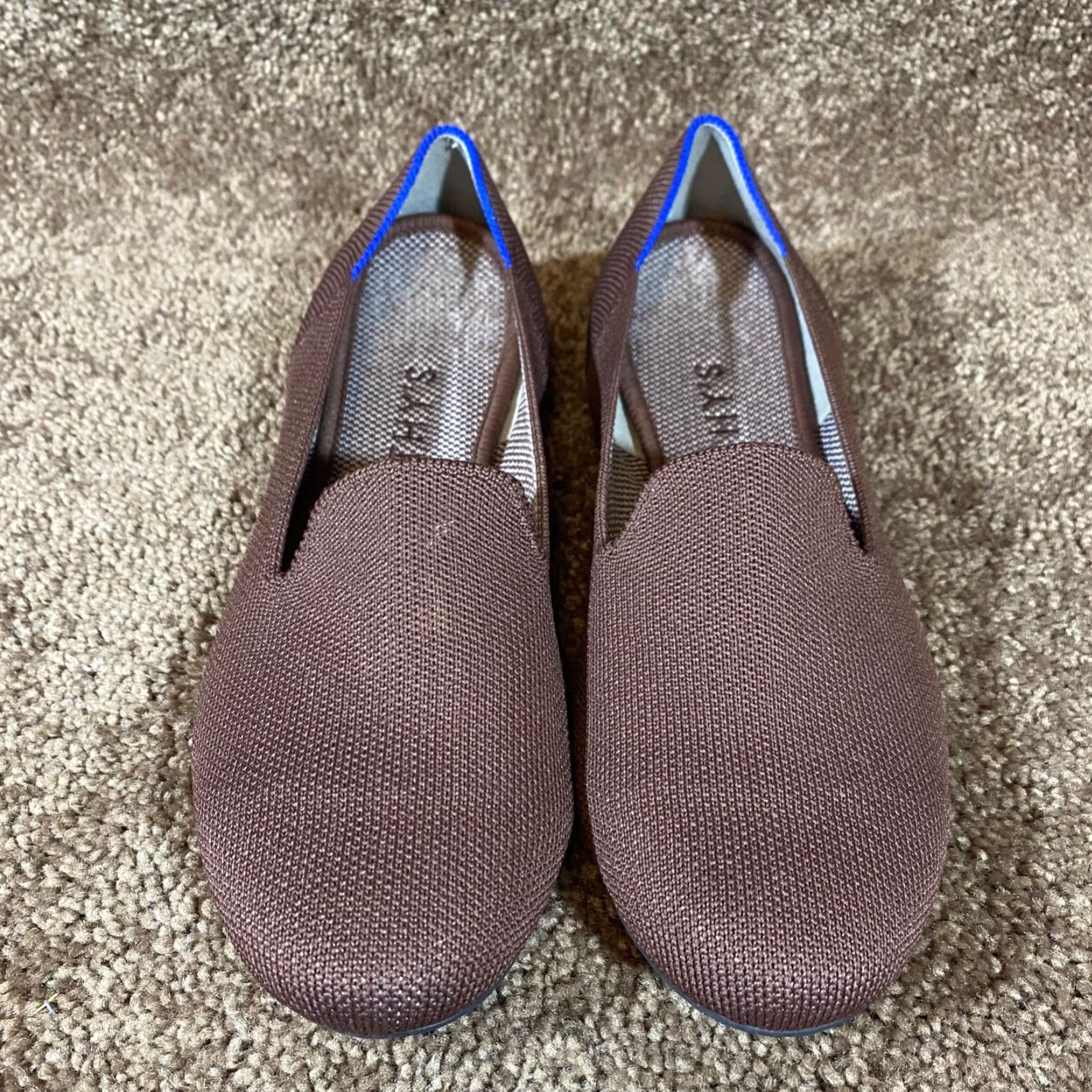 Vintage Rothy's Womens 8.5 Ballet Flats Round Toe Workwear Authentic Maroon Burgundy Size US 8.5 / IT 38.5 - 4 Thumbnail