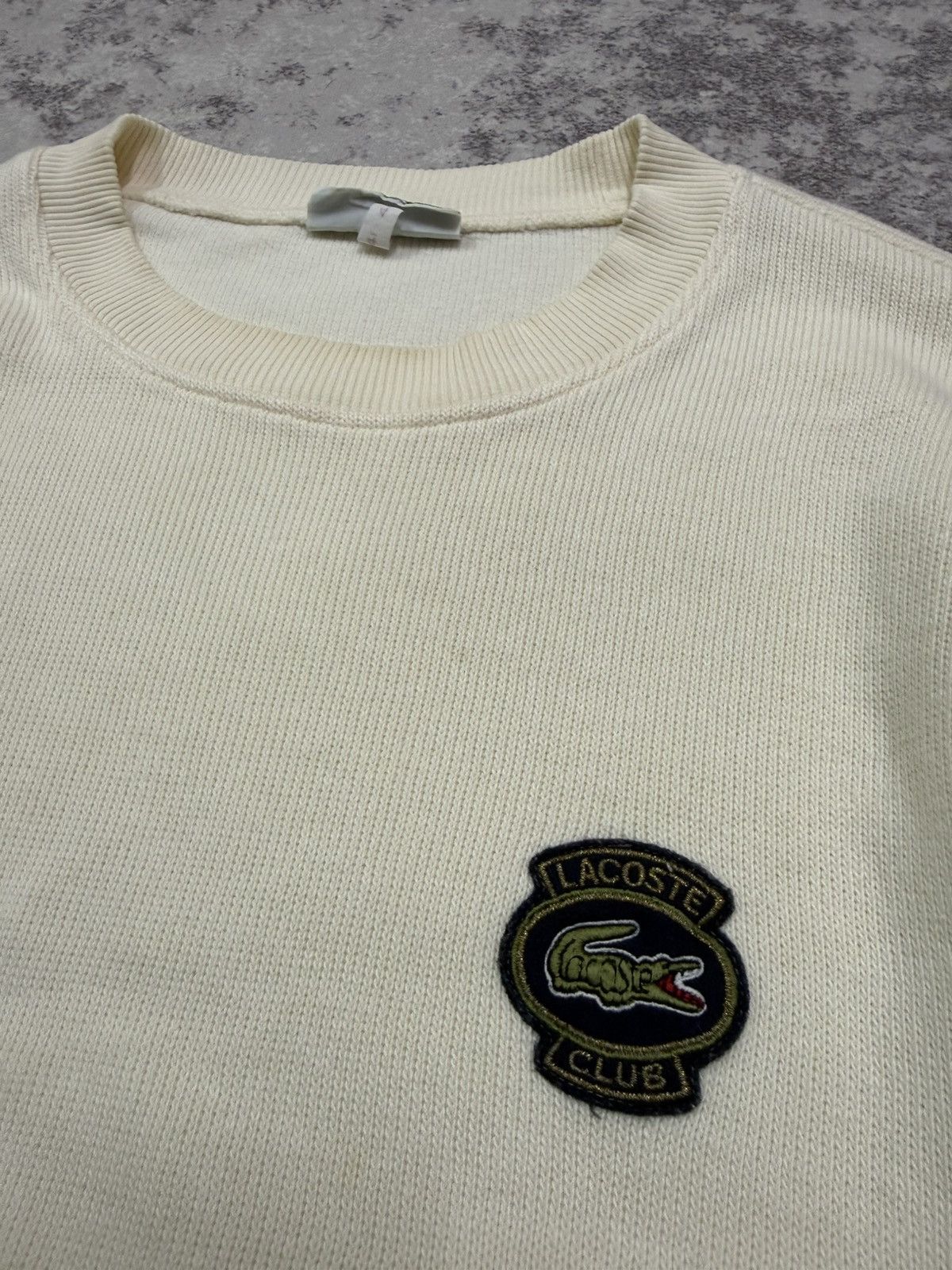 Lacoste Vintage Chemise Lacoste Chest Logo Knit Sweatshirt Size US S / EU 44-46 / 1 - 15 Thumbnail