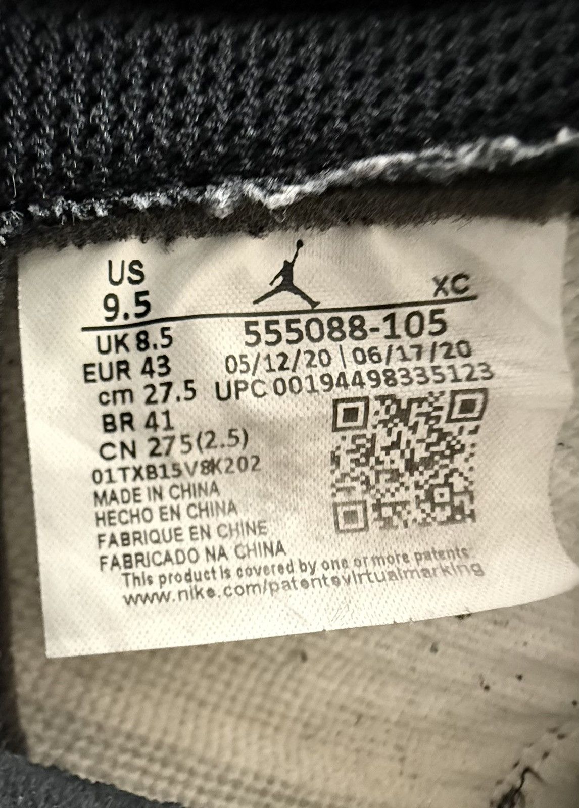 Jordan Brand Air Jordan 1 Retro High OG Dark Mocha Black White 2020 Men’s Size US 9.5 / EU 42-43 - 13 Thumbnail
