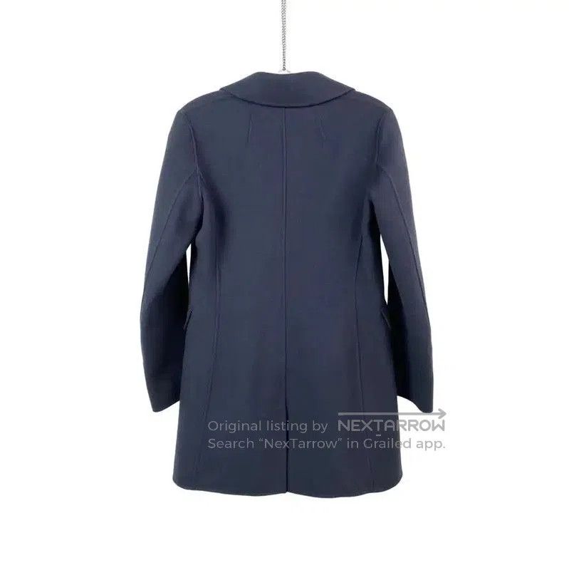 Max Mara MaxMara Women's Blue Overcoat . Size XXS / US 00 / IT 34 - 2 Thumbnail