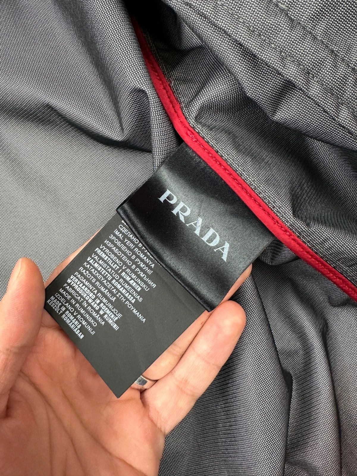 Prada Prada Sport FW2014 Red Nylon Light Bomber Waterproof Jacket Size US XL / EU 56 / 4 - 9 Thumbnail