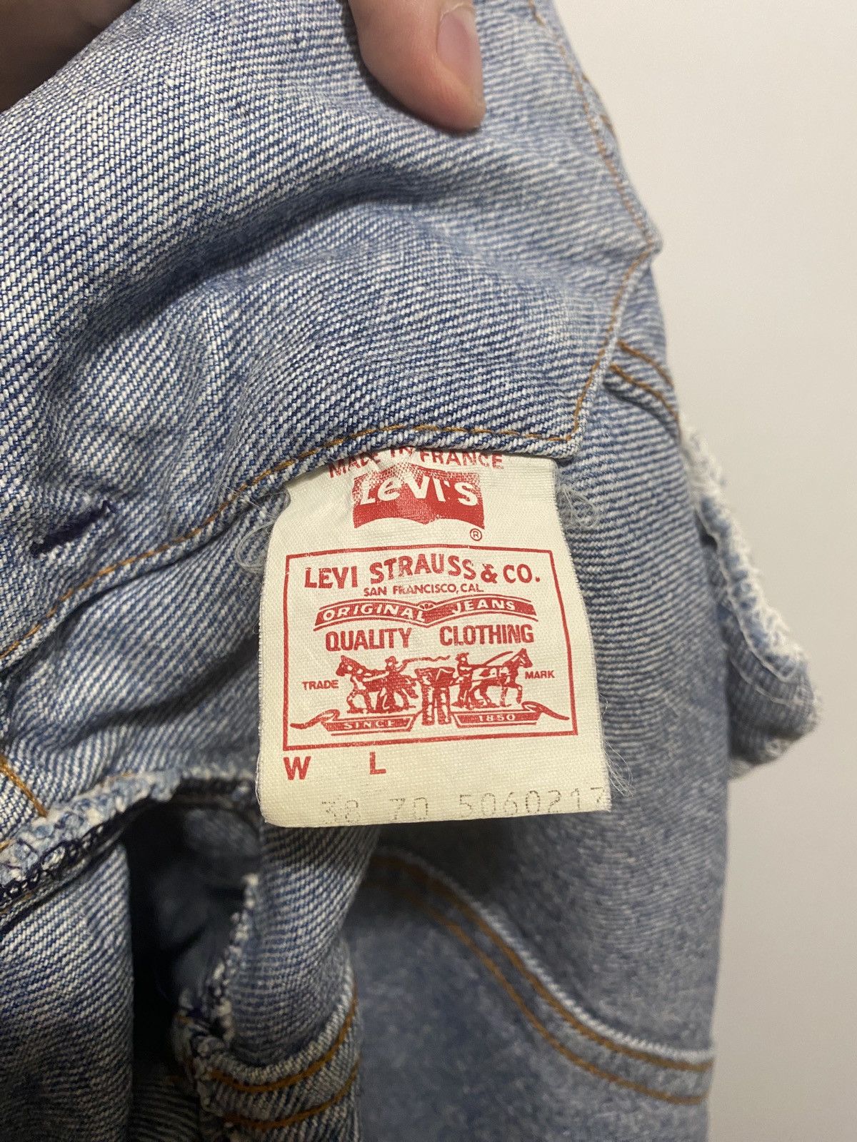 Levi's Vintage Clothing Levi's Vintage Trucker Jacket 70506 Made in France 80s Size US M / EU 48-50 / 2 - 4 Thumbnail