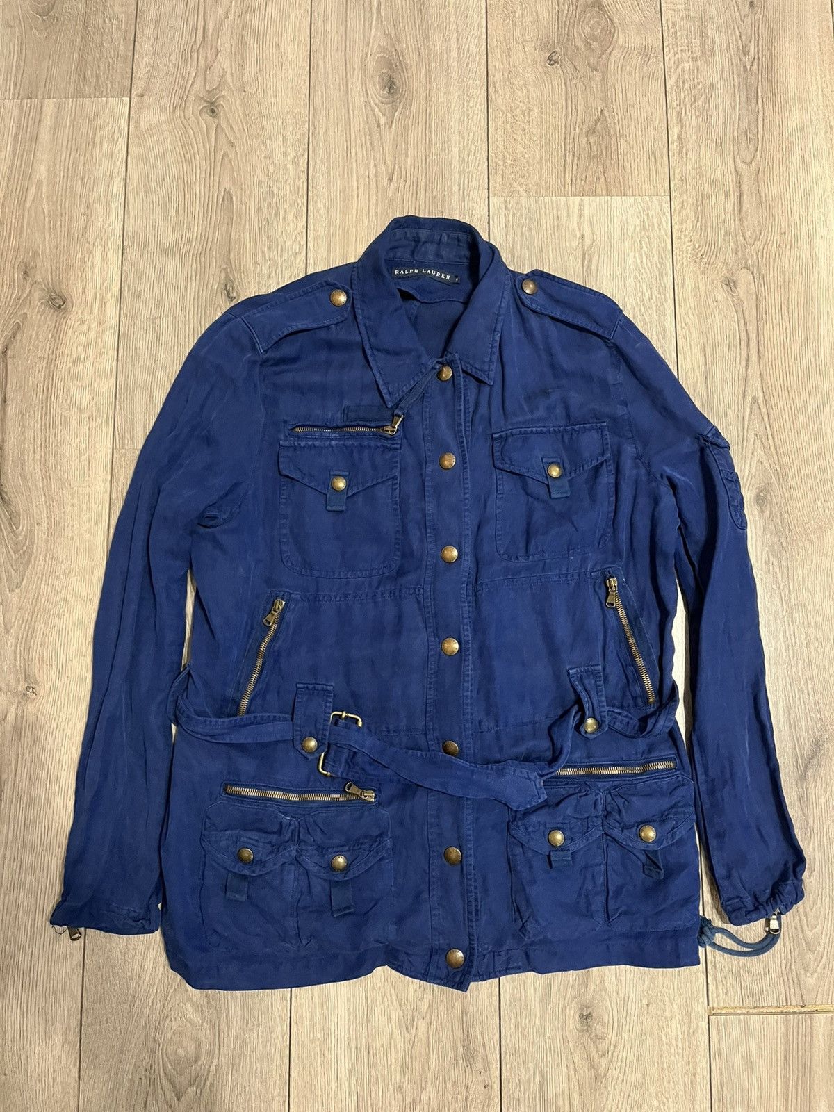 Ralph Lauren × Ralph Lauren Blue Label Ralph Lauren Blue Label Jacket Utility Belted Military M Size M / US 6-8 / IT 42-44 - 1 Thumbnail