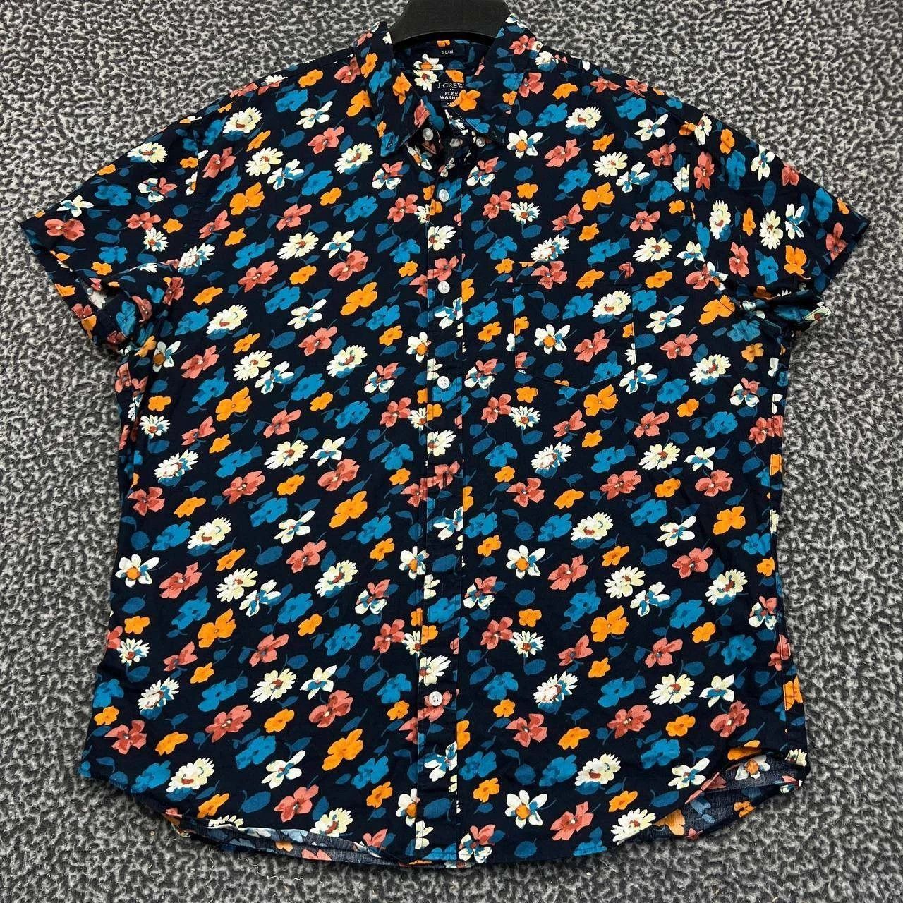 J.Crew J. Crew Button Down Shirt Men Floral Flex Washed XL Size US XL / EU 56 / 4 - 1 Thumbnail