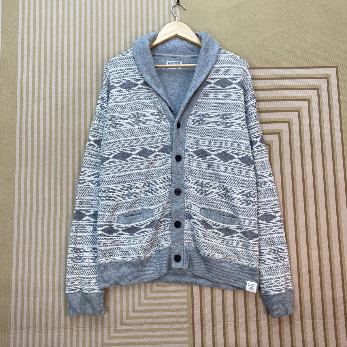 Native 🫶 Stooge & Co style Geometric Patterned Cardigan Size US M / EU 48-50 / 2 - 1 Thumbnail