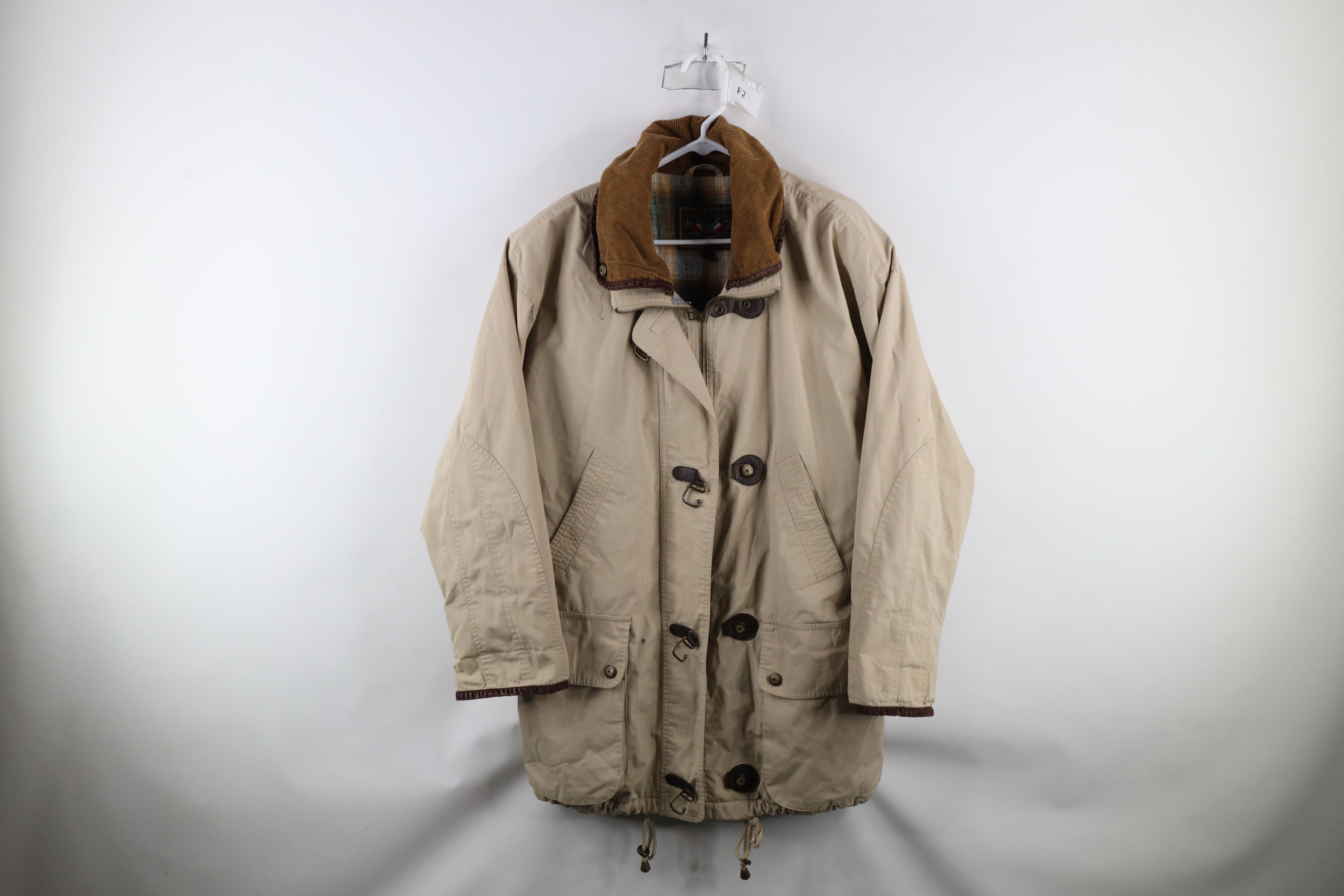Vintage Vintage 90s Streetwear Baggy Flannel Lined Hook Jacket Size M / US 6-8 / IT 42-44 - 1 Thumbnail