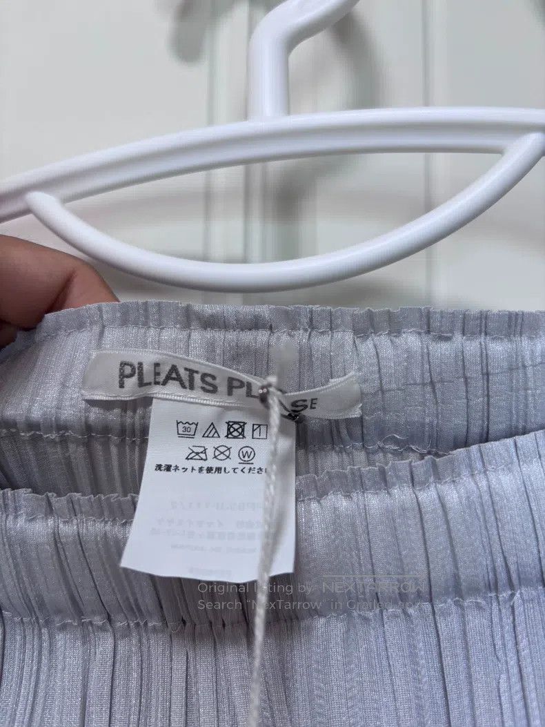 Issey Miyake Issey Miyake Light Gray Straight-Leg Long Pants Size 25" / US 0 / IT 36 - 3 Thumbnail