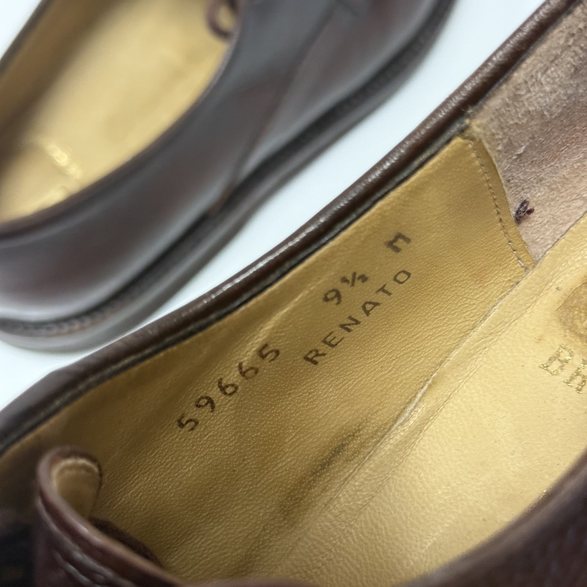Other Bruno Magli RENATO Burgundy Brown Leather SPLIT TOE Shoes Size US 9.5 / EU 42-43 - 8 Thumbnail