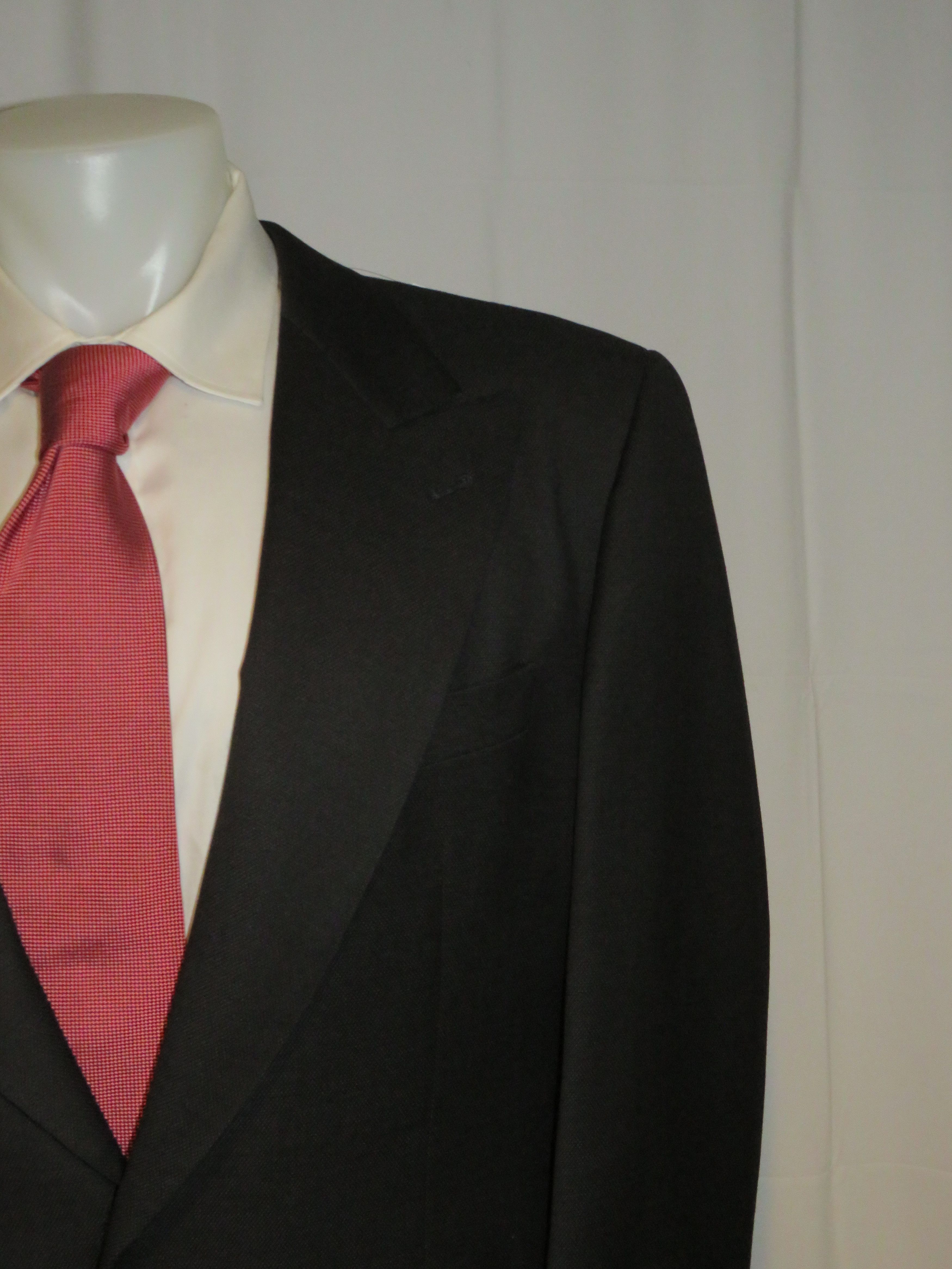 Joseph Abboud Black Label Vintage Peak Lapel One Button Suit 42R Size 42R - 5 Thumbnail