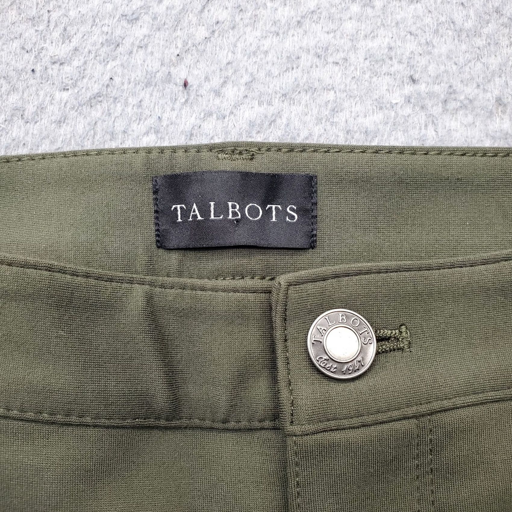 Talbots Talbots Womens 2P Petite Green Soho 5 Pocket Jegging Pants Slim Fit Size 26" / US 2 / IT 38 - 7 Thumbnail