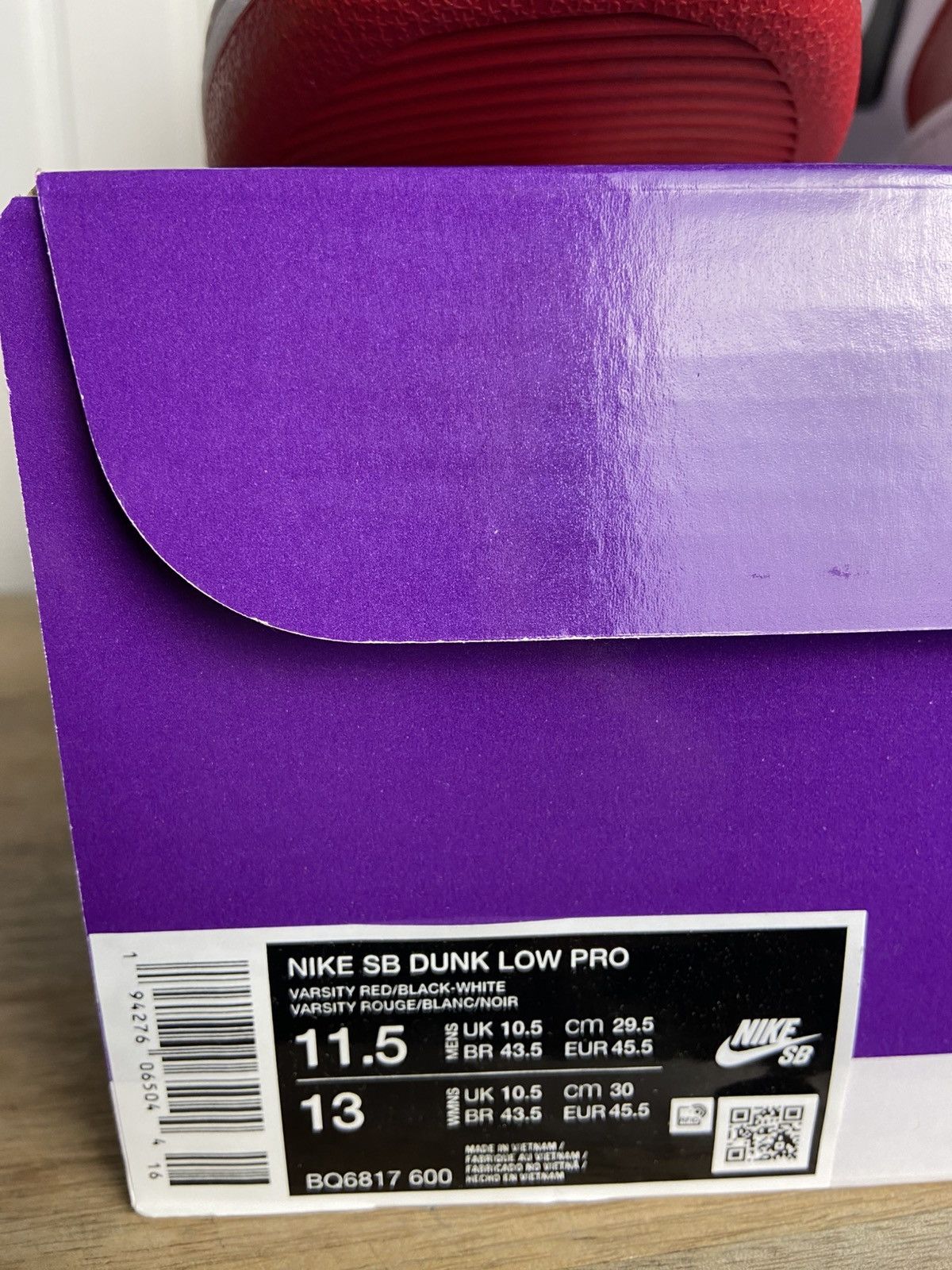 Nike New Nike SB Dunk Low Pro "J-Pack Chicago" Size 11,5US Size US 11.5 / EU 44-45 - 4 Thumbnail