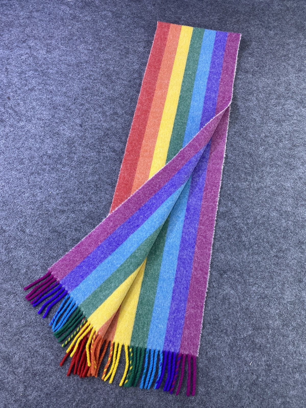 Vintage Glen Prince Lampswool Scarf / Muffler / Neckwear -T803 Size ONE SIZE - 4 Thumbnail