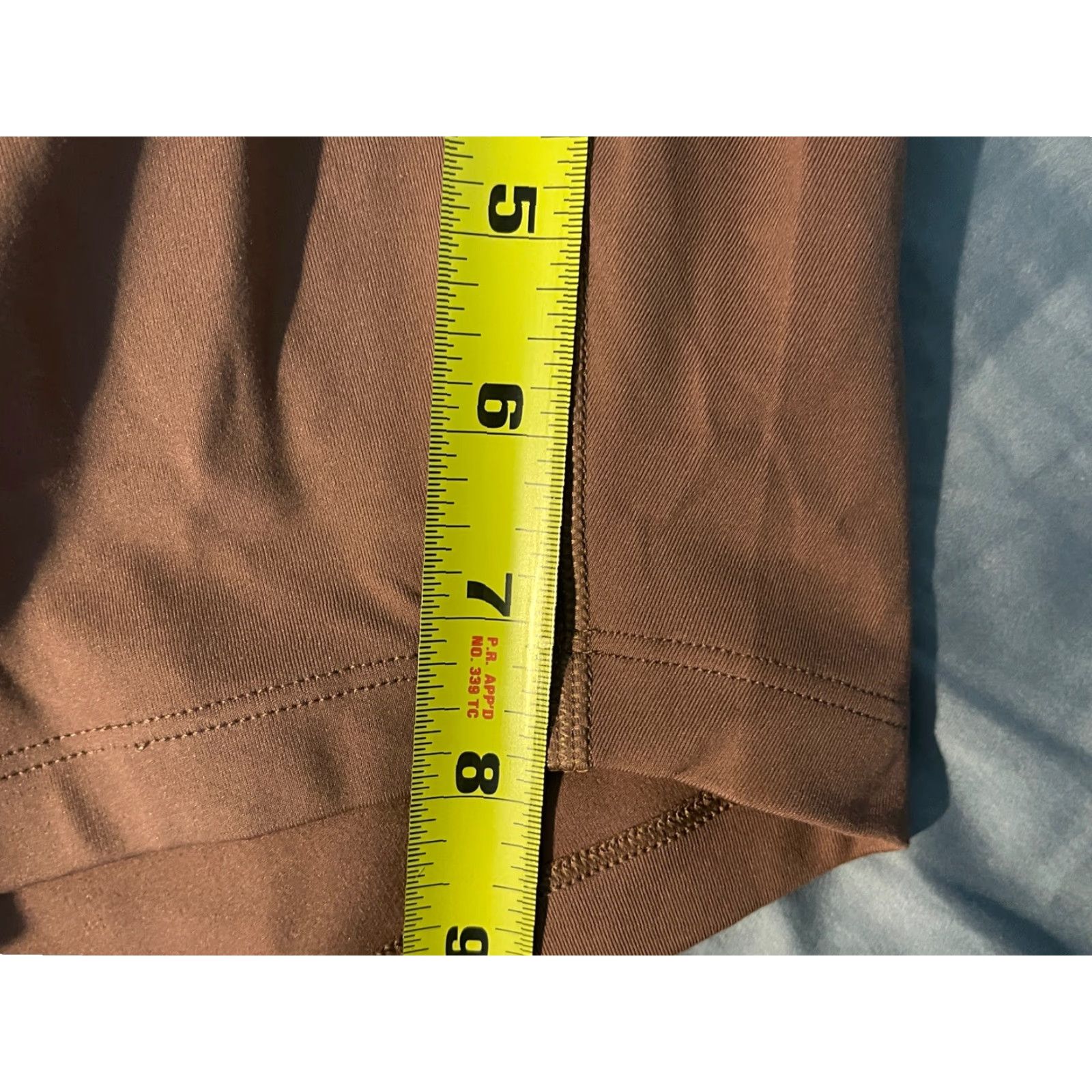 Girlfriend Collective VINTAGE Girlfriend Collective High Rise Biker Shorts 2XL Burnt Orange Women's Size 40" / US 18 - 4 Thumbnail