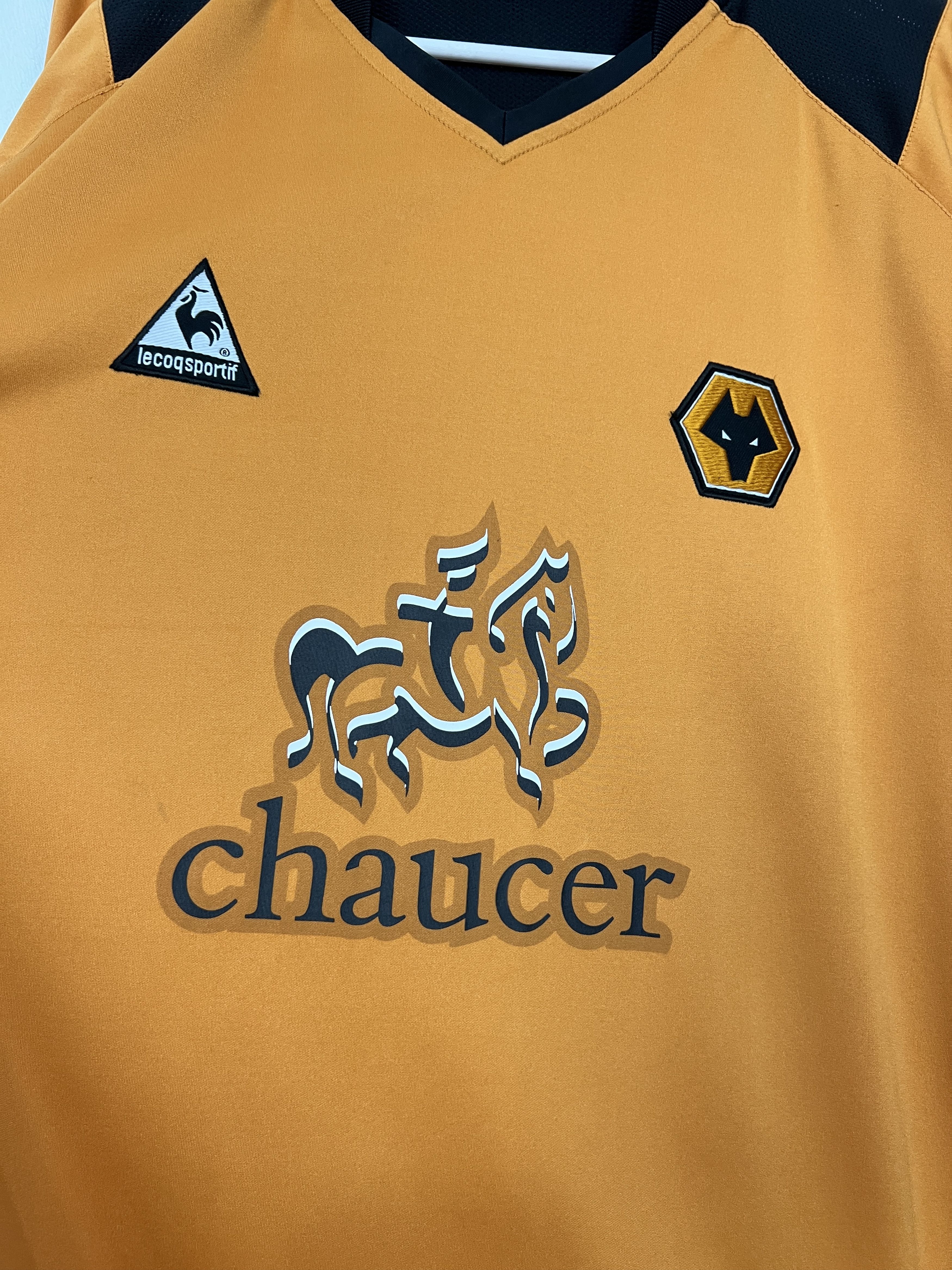 Le Coq Sportif Wolverhampton Wanderers Home football shirt 2004 Wolves Size US XL / EU 56 / 4 - 3 Thumbnail