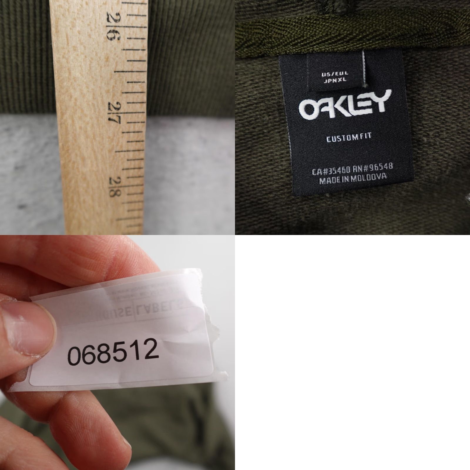 Oakley Oakley Hoodie Mens Large Green French Terry Pullover Sweatshirt Embossed Logo Size US L / EU 52-54 / 3 - 8 Thumbnail