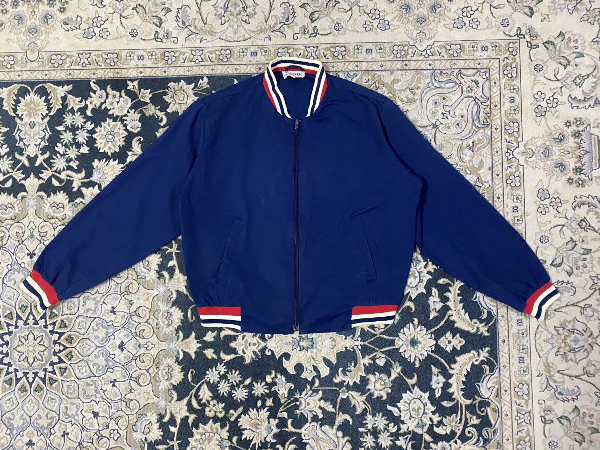 Other Vintage Blue Izod Lacoste Zipper Jacket Size US L / EU 52-54 / 3 - 1 Thumbnail